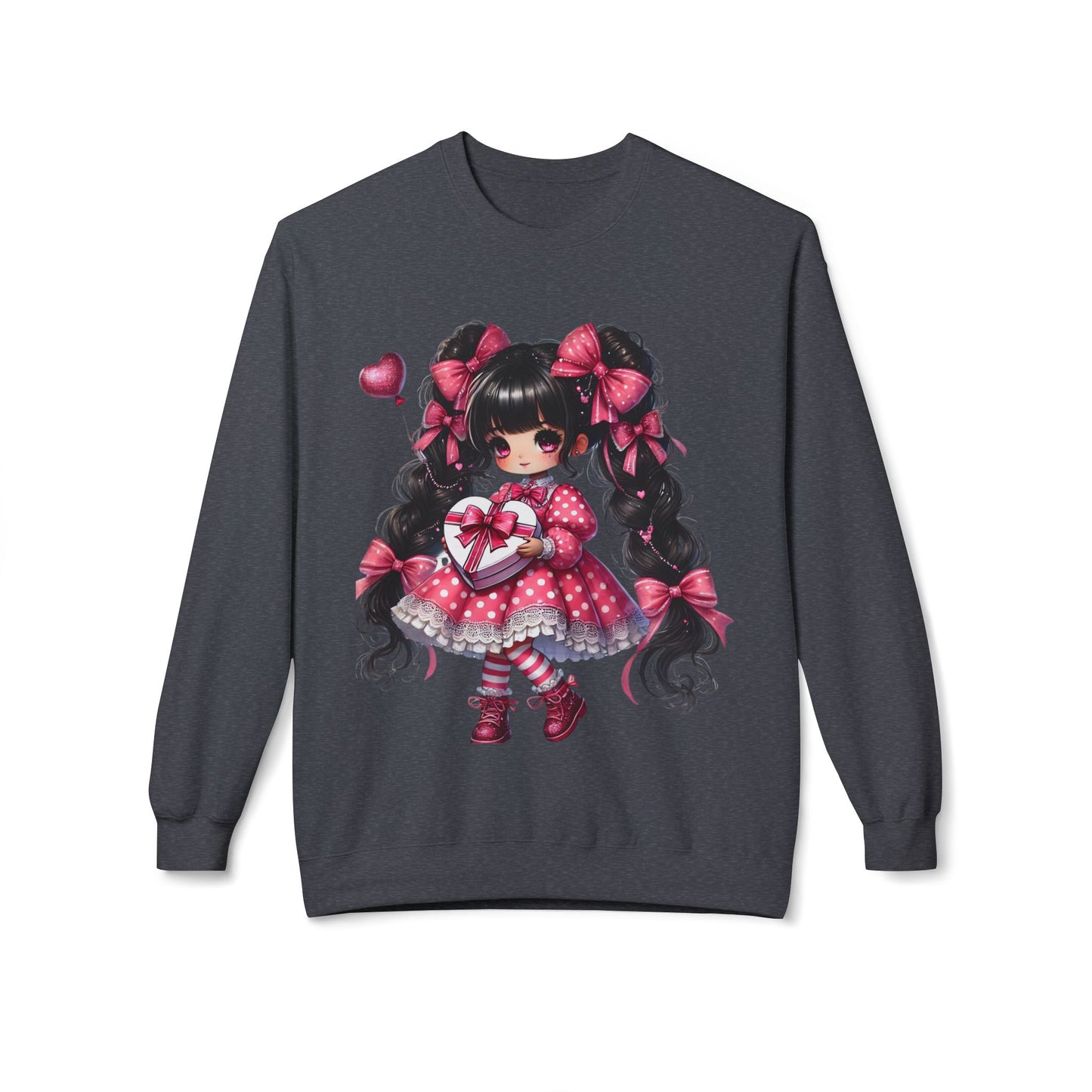 Valentines Unisex Midweight Softstyle Fleece Crewneck Sweatshirt