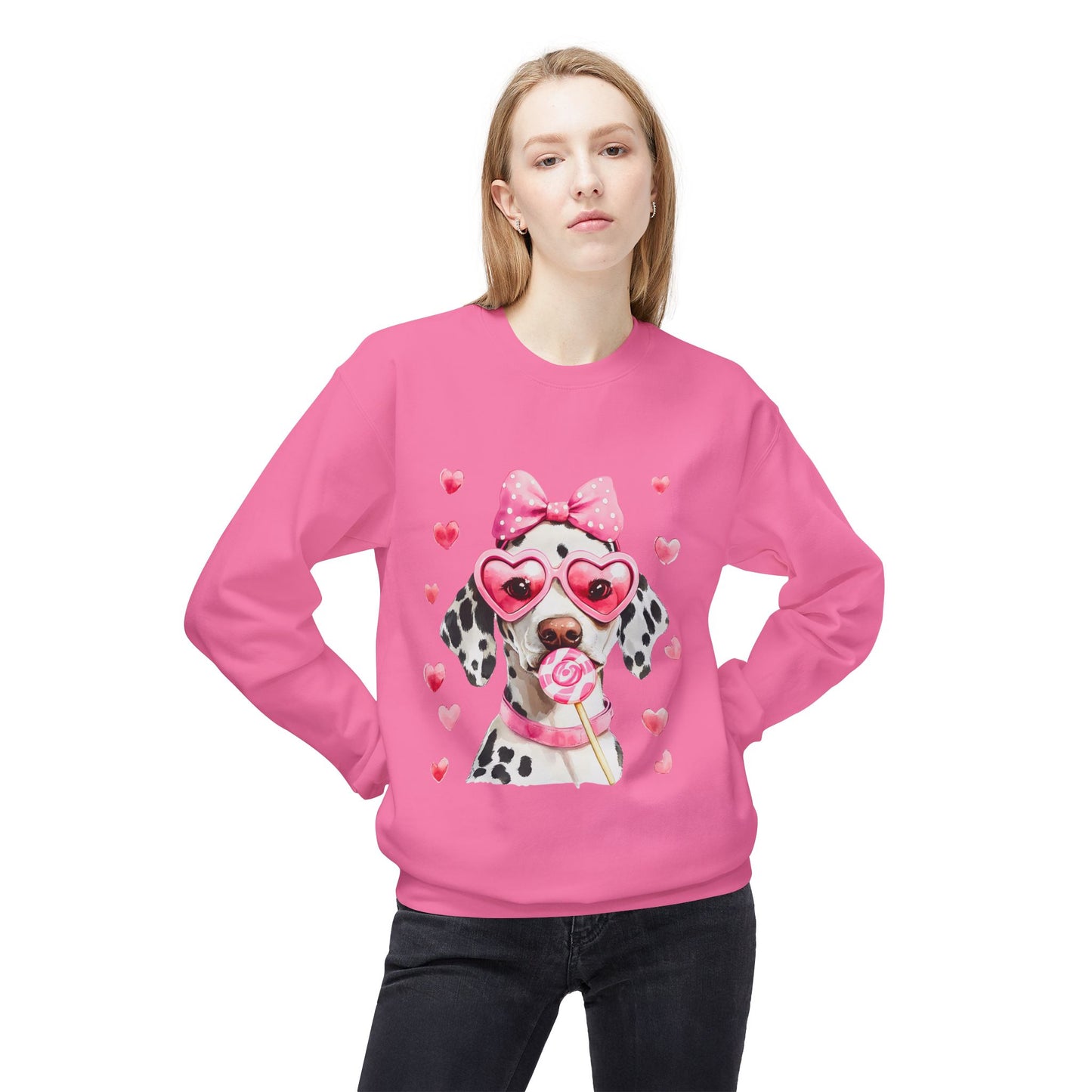 Valentines Unisex Midweight Softstyle Fleece Crewneck Sweatshirt