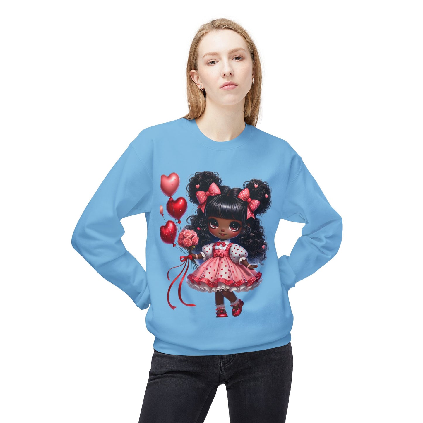 Valentines Unisex Midweight Softstyle Fleece Crewneck Sweatshirt