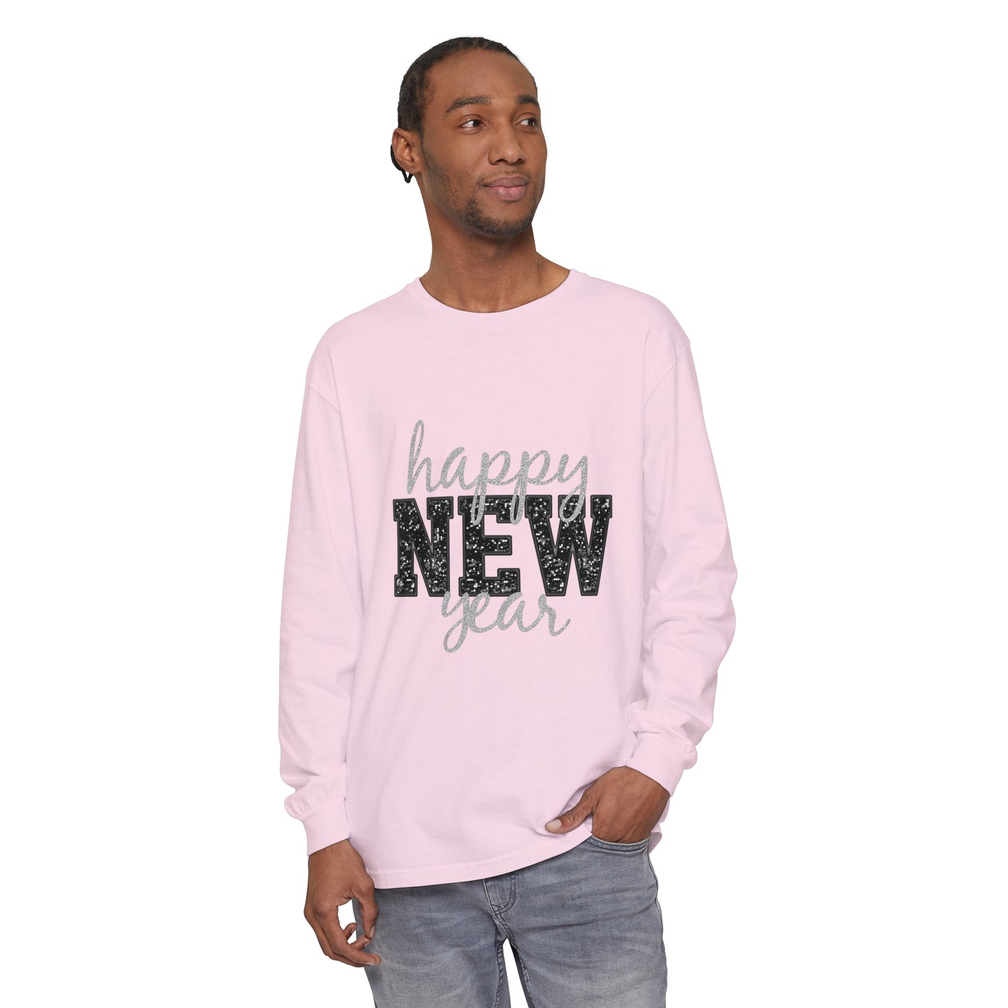 New Year Unisex Garment-dyed Long Sleeve T-Shirt