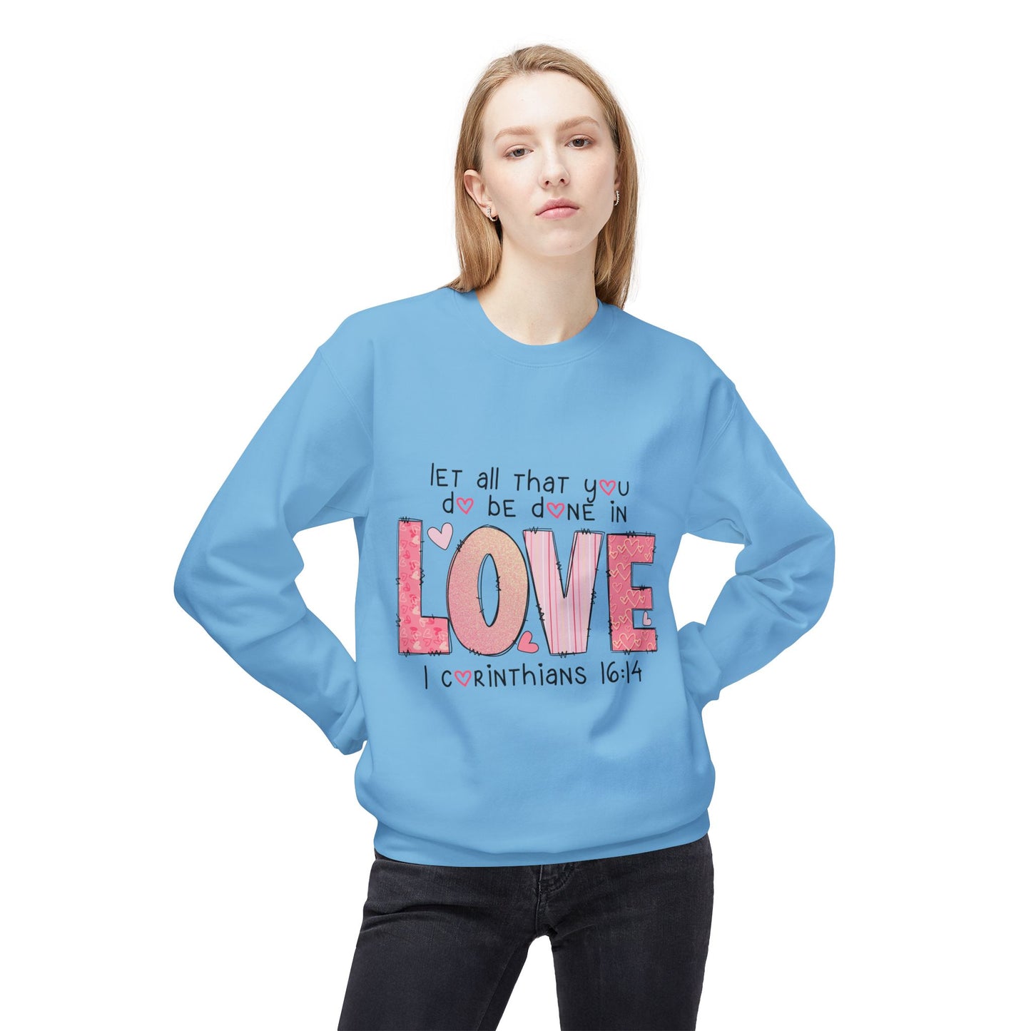 Valentines Unisex Midweight Softstyle Fleece Crewneck Sweatshirt