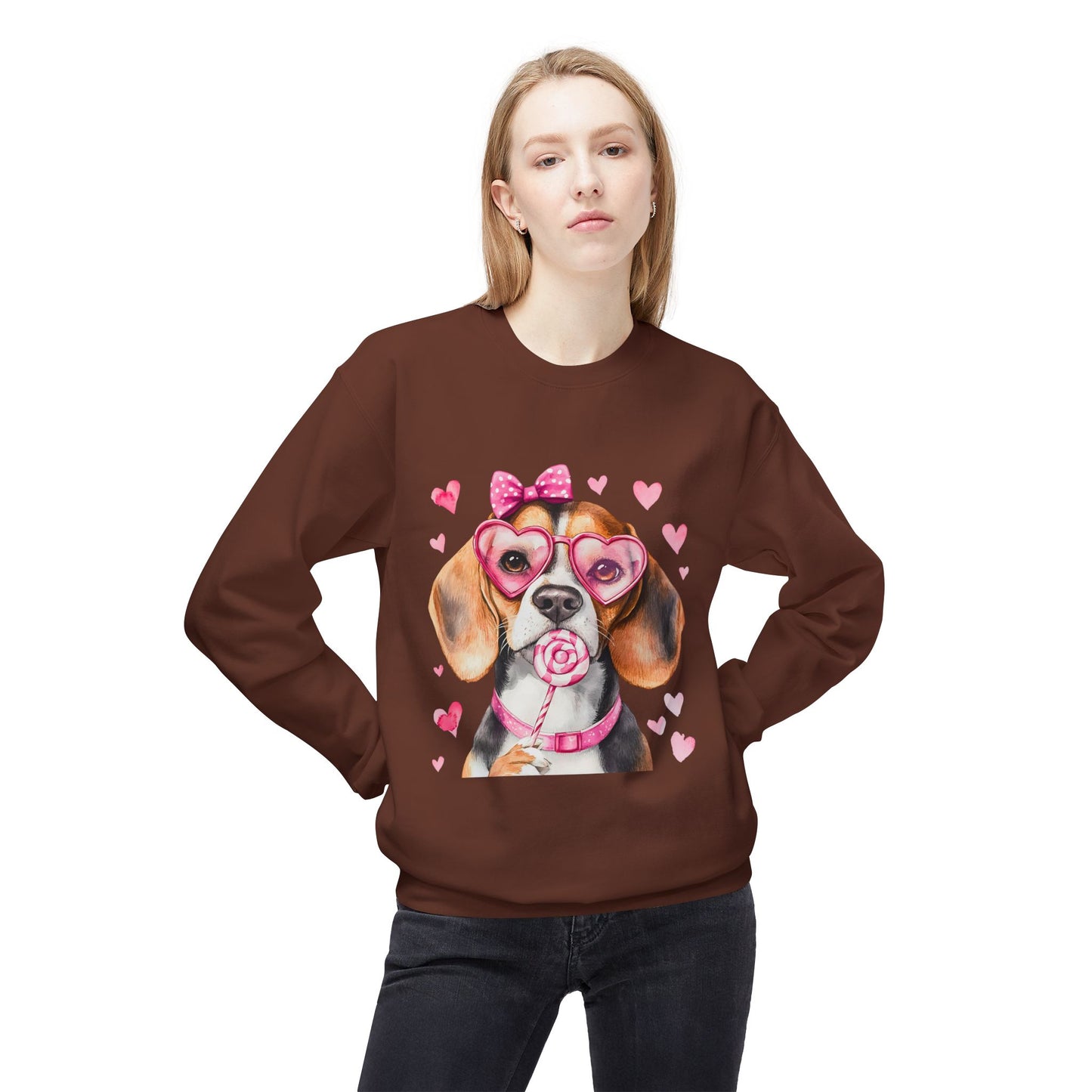 Valentines Unisex Midweight Softstyle Fleece Crewneck Sweatshirt