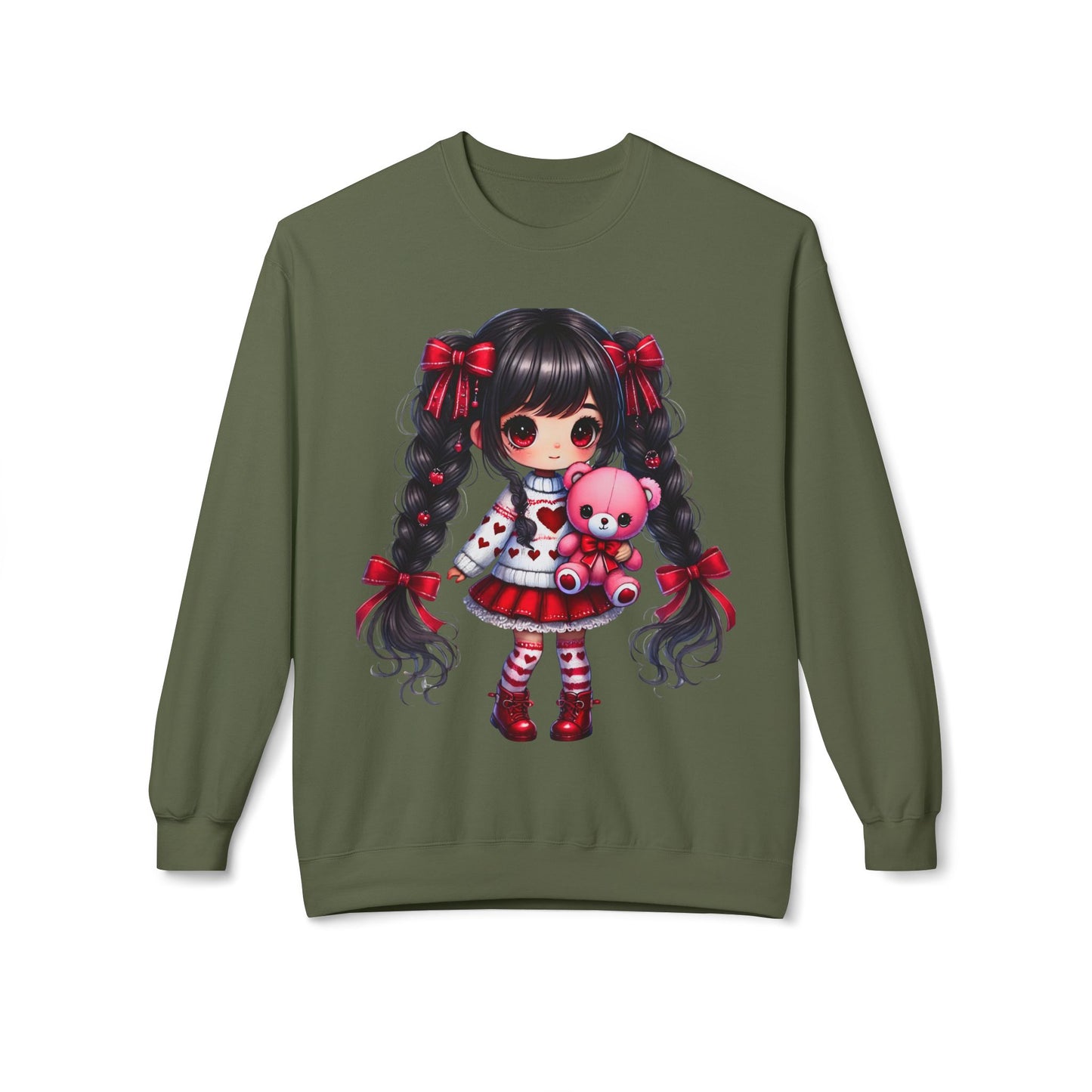 Valentines Unisex Midweight Softstyle Fleece Crewneck Sweatshirt