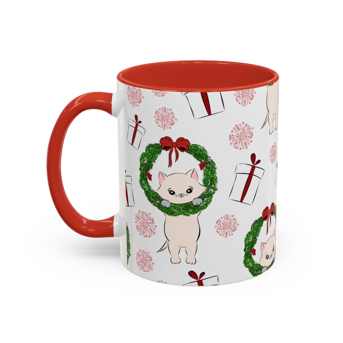 Christmas Accent Coffee Mug (11, 15oz)