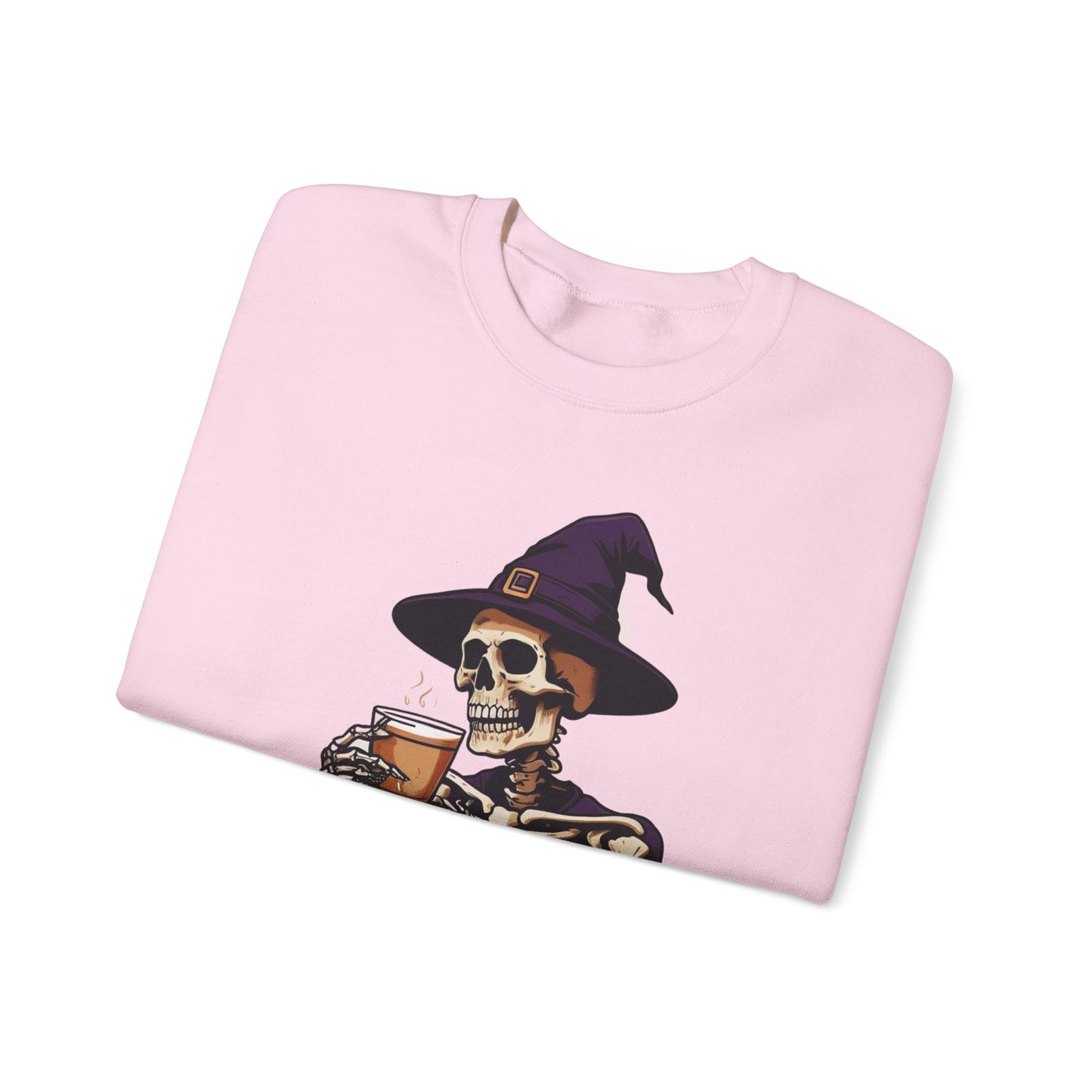 Spooky Skeleton Halloween Sweatshirt, Unisex Crewneck, Cozy Fall Fashion, Halloween Costume, Party Apparel, Ideal for Trick or Treat