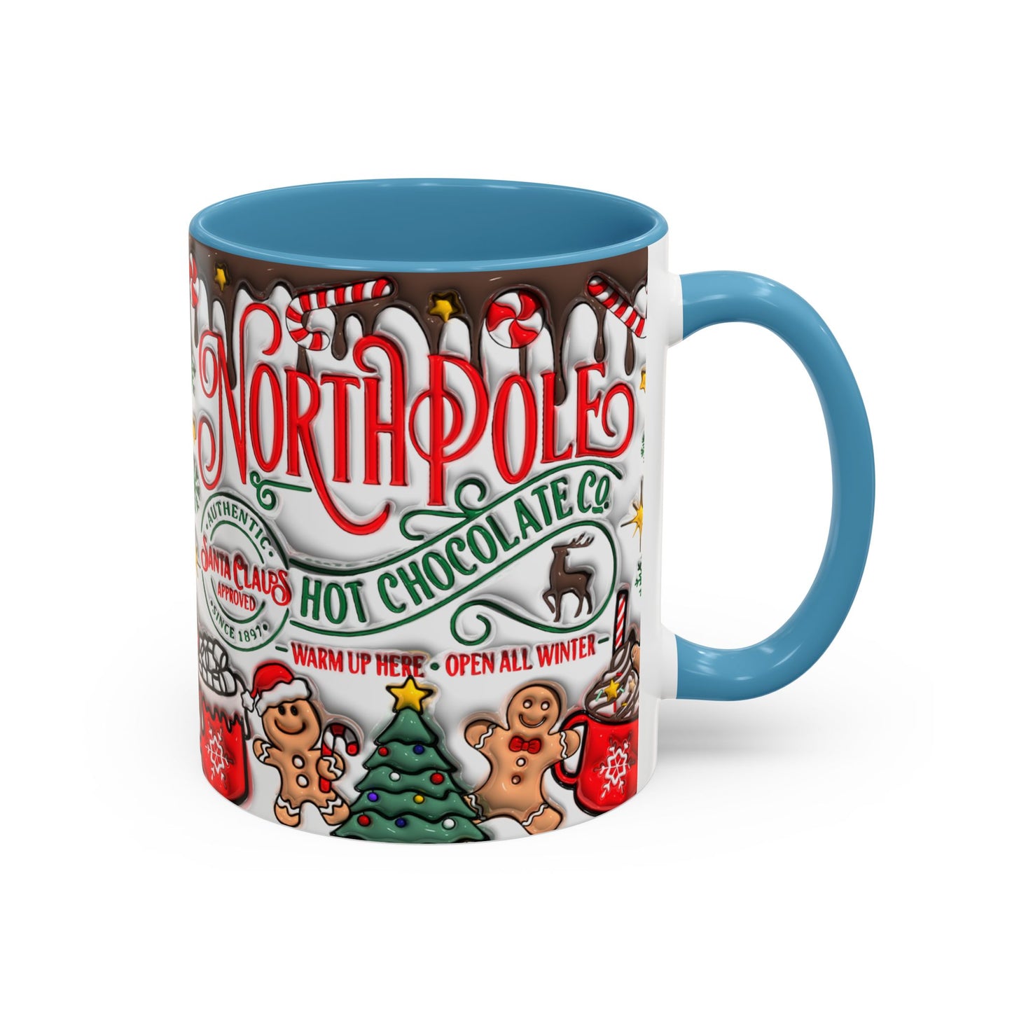 Christmas Accent Coffee Mug (11, 15oz)