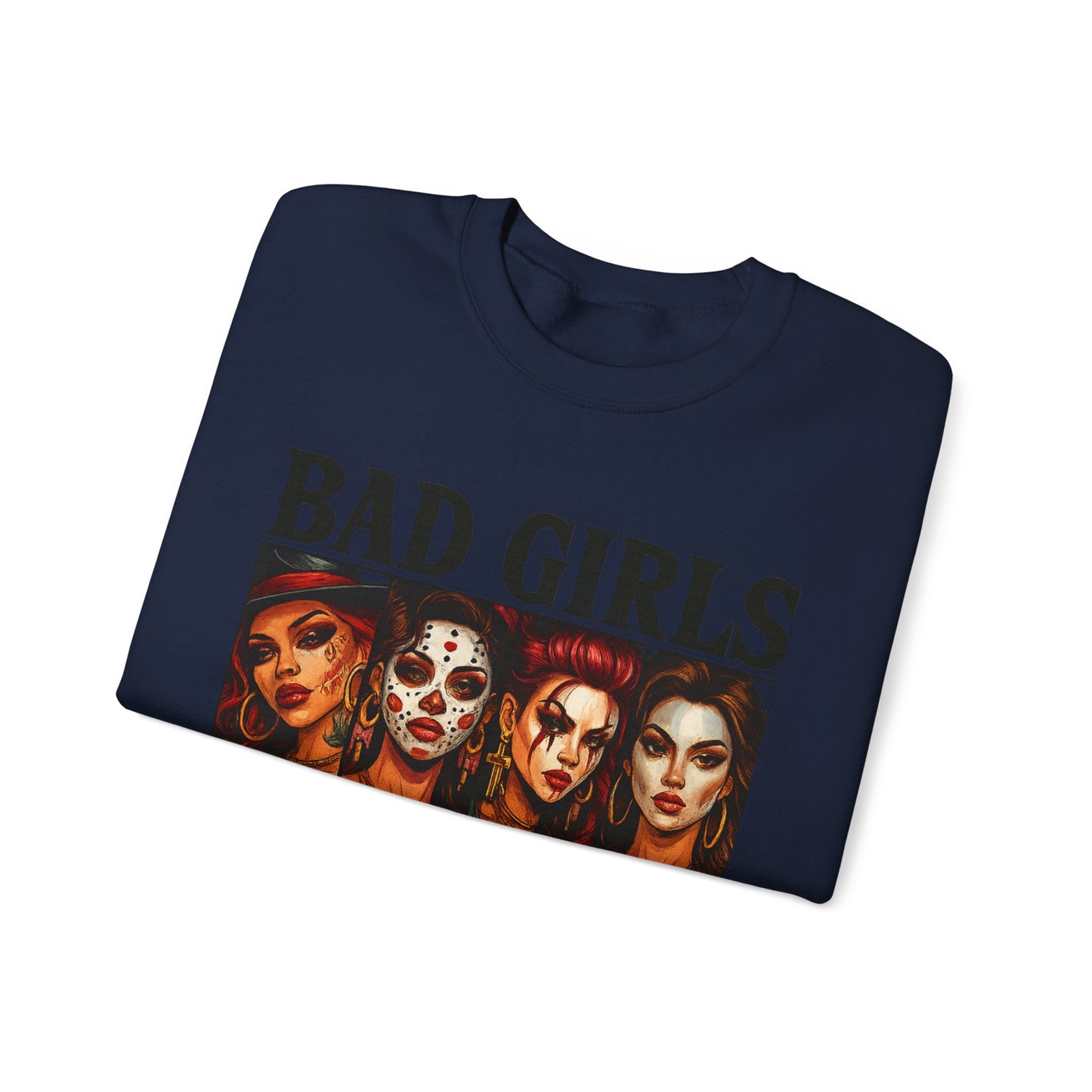 Stylish Crewneck Sweatshirt for Bold Girls | Bad Girls Have More Fun, Trendy Apparel, Casual Wear, Gift for Her, Halloween Fashion