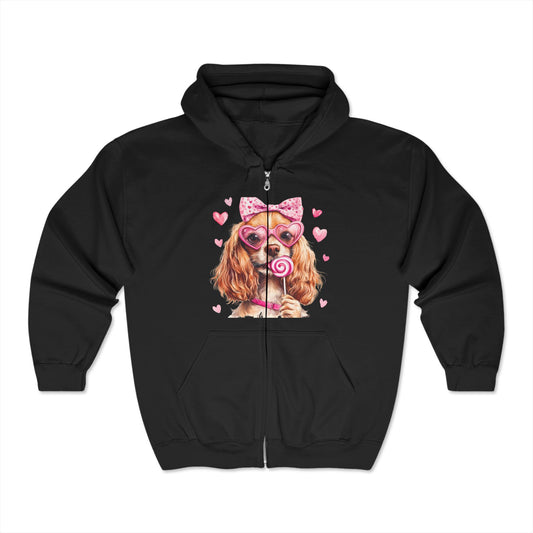 Valentines Unisex Heavy Blend™ Full Zip Hooded Sweatshirt