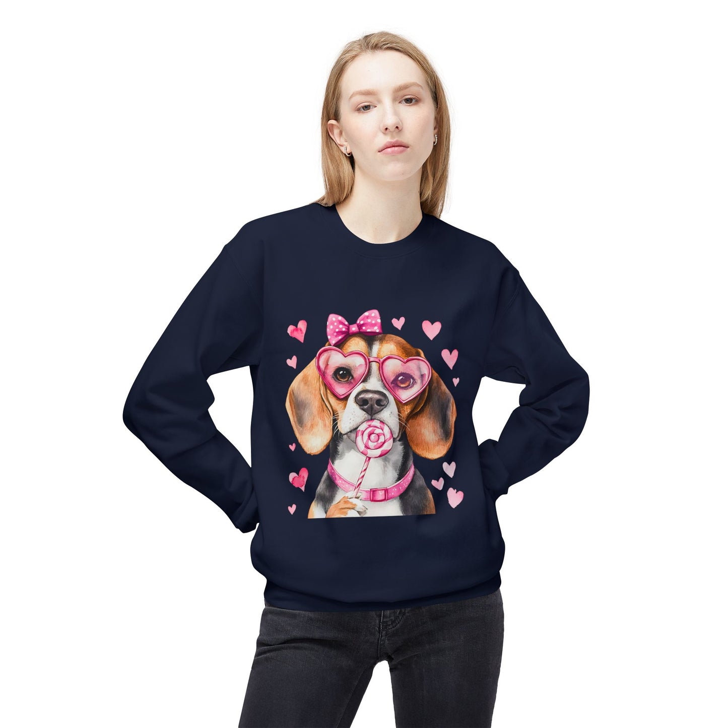 Valentines Unisex Midweight Softstyle Fleece Crewneck Sweatshirt