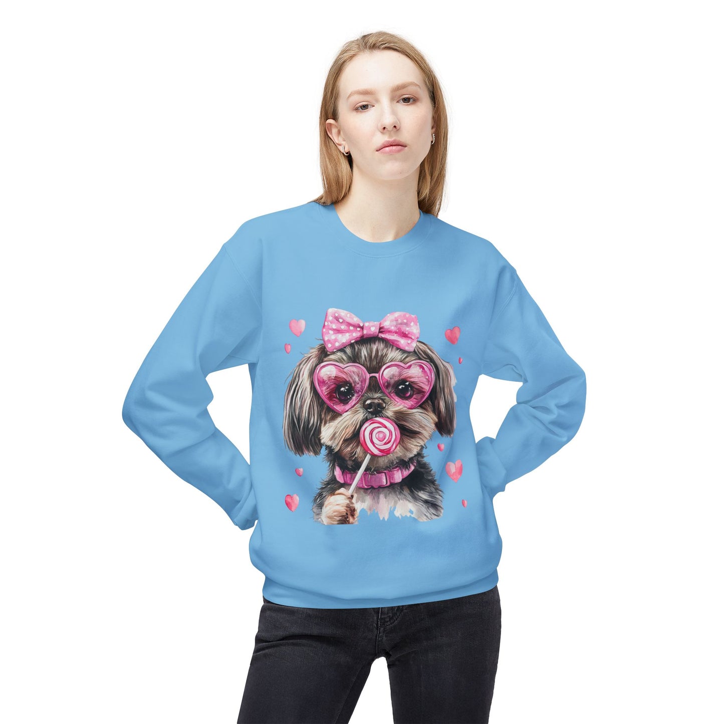 Valentines Unisex Midweight Softstyle Fleece Crewneck Sweatshirt