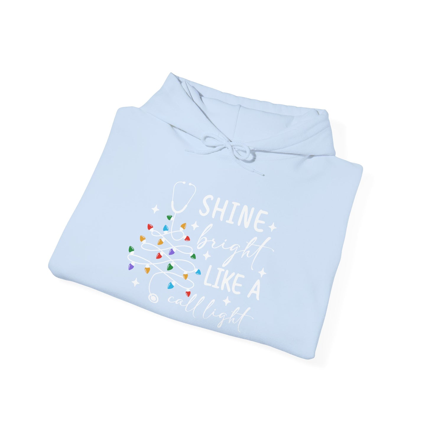 Christmas Light Hoodie, Cozy Holiday Hoodie, Winter Gift, Unisex Pullover for Festive Celebrations, Shine Bright Like a Christmas Bulb
