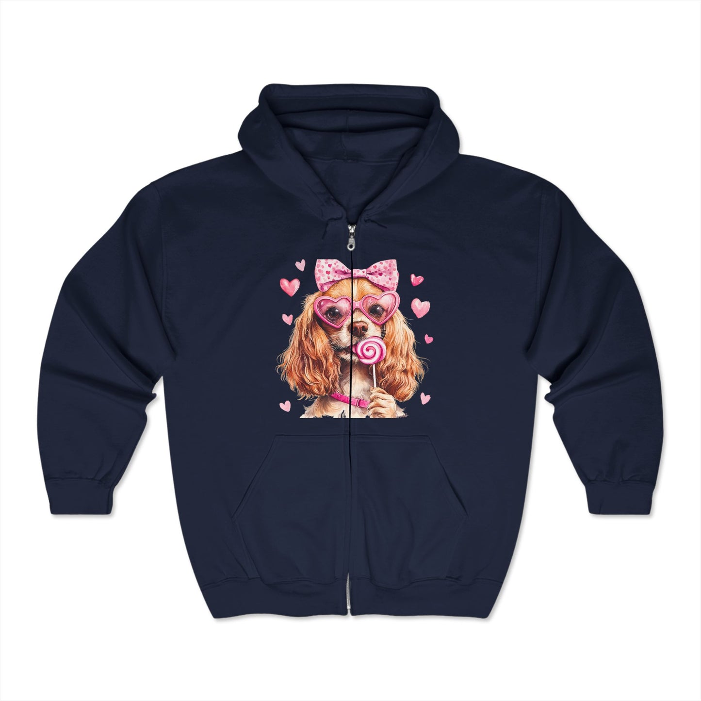 Valentines Unisex Heavy Blend™ Full Zip Hooded Sweatshirt