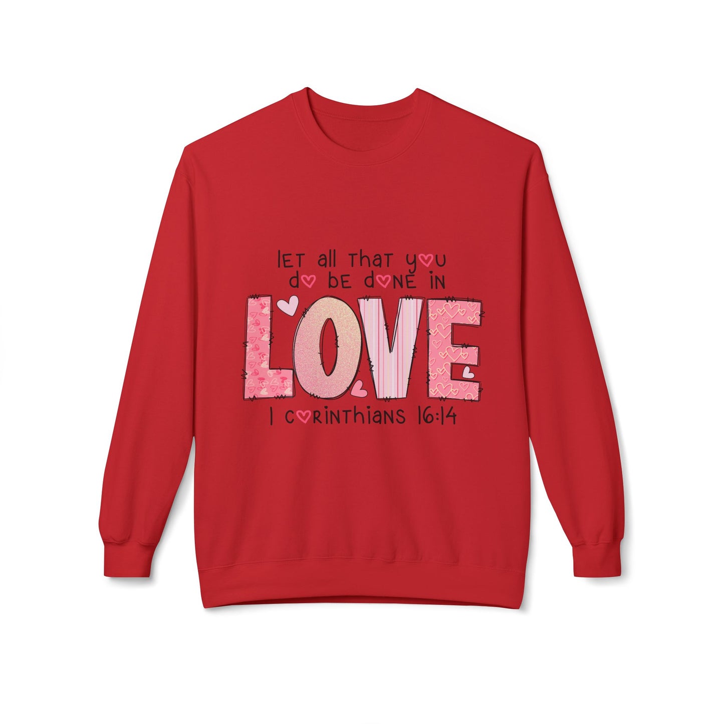 Valentines Unisex Midweight Softstyle Fleece Crewneck Sweatshirt