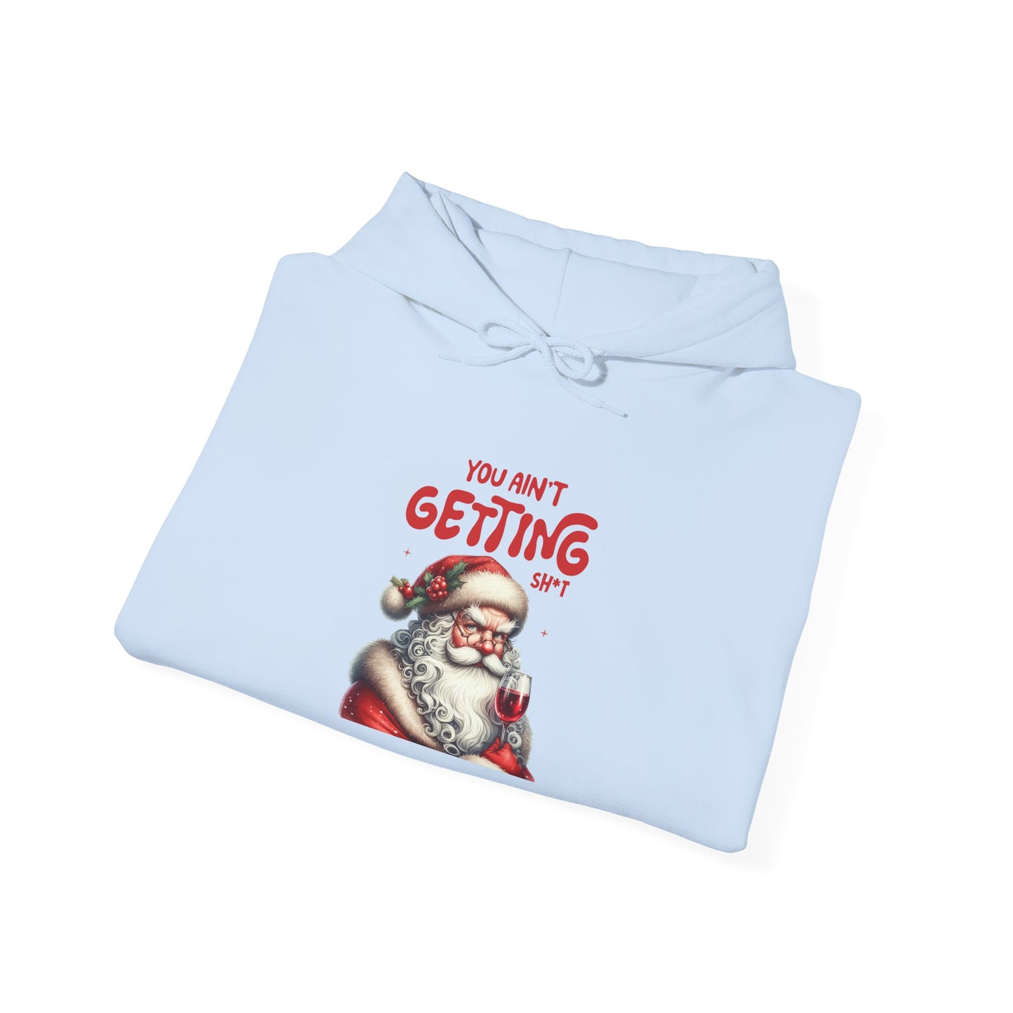 Santa Humor Sweatshirt, Holiday Gift, Funny Christmas Hoodie, Unisex Cozy Apparel, Winter Style, Christmas Apparel