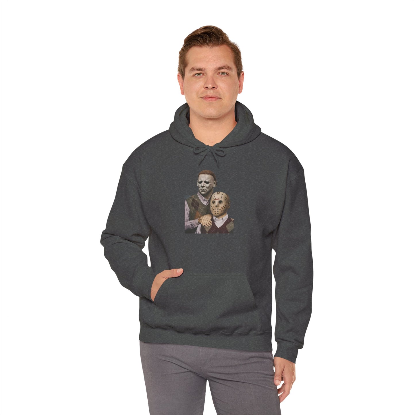 Horror Movie Duo Hoodie | Unisex Hoodie, Cozy Gift for Horror Fans, Halloween Outfit, Movie Night Apparel, Retro Aesthetic