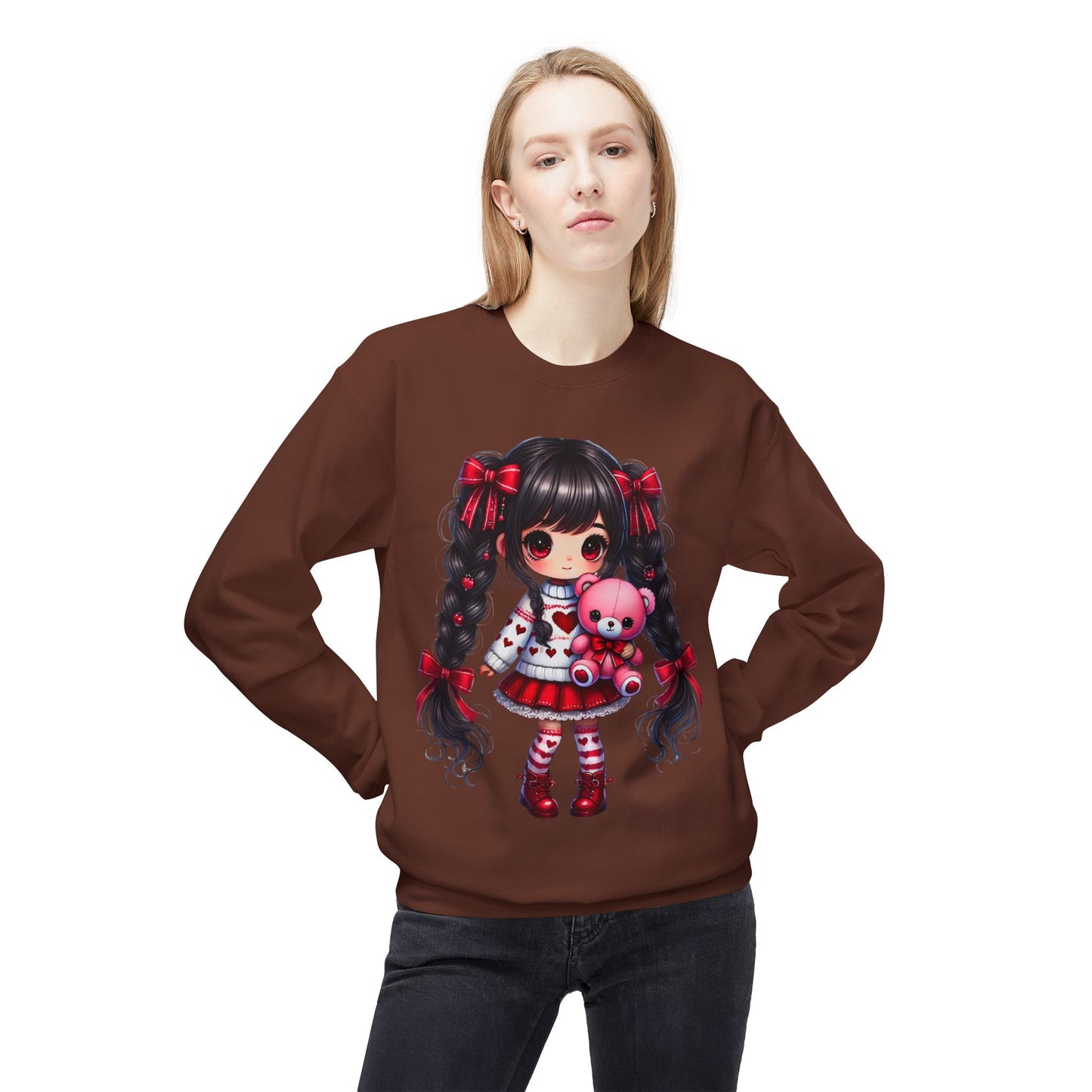 Valentines Unisex Midweight Softstyle Fleece Crewneck Sweatshirt