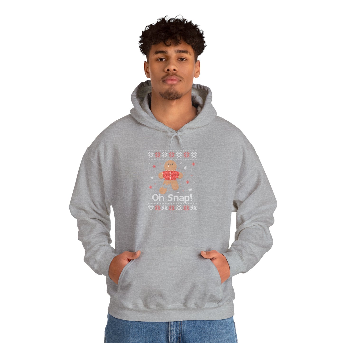 Funny Gingerbread Man Hoodie, Cozy Holiday Hoodie, Christmas Gift, Comfortable Winter Wear, Unisex Seasonal Apparel