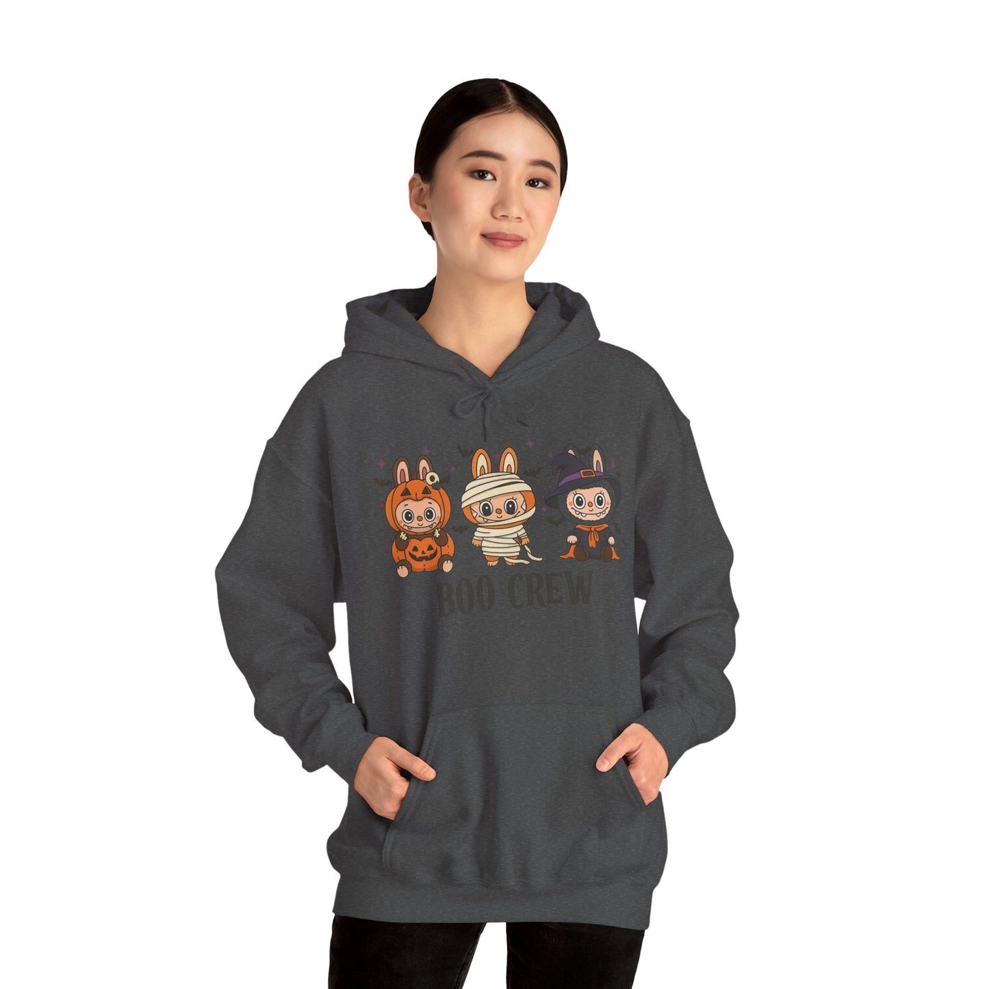 Boo Crew Halloween Unisex Hoodie, Cute Monster Costume, Spooky Vibes, Fall Fashion