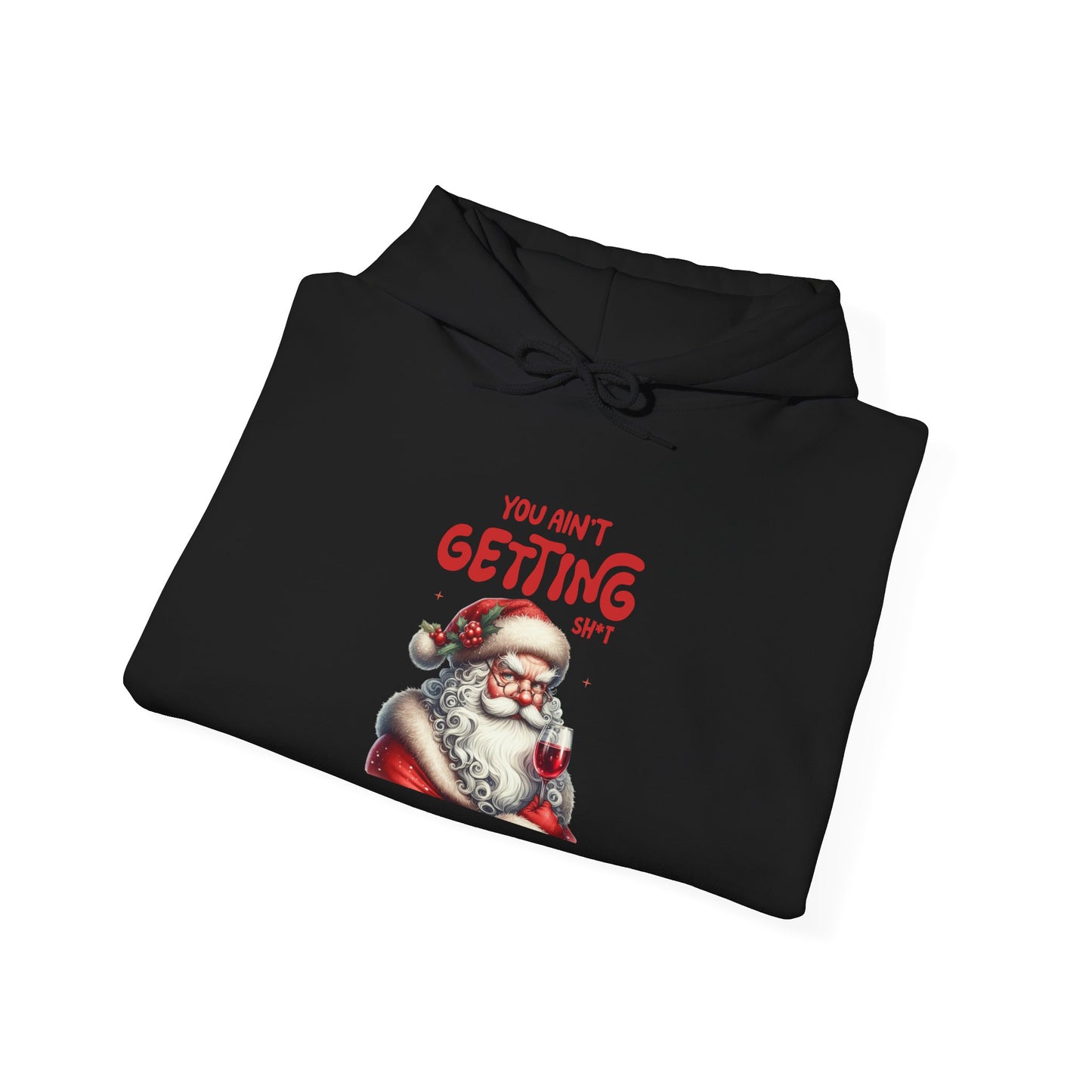 Santa Humor Sweatshirt, Holiday Gift, Funny Christmas Hoodie, Unisex Cozy Apparel, Winter Style, Christmas Apparel