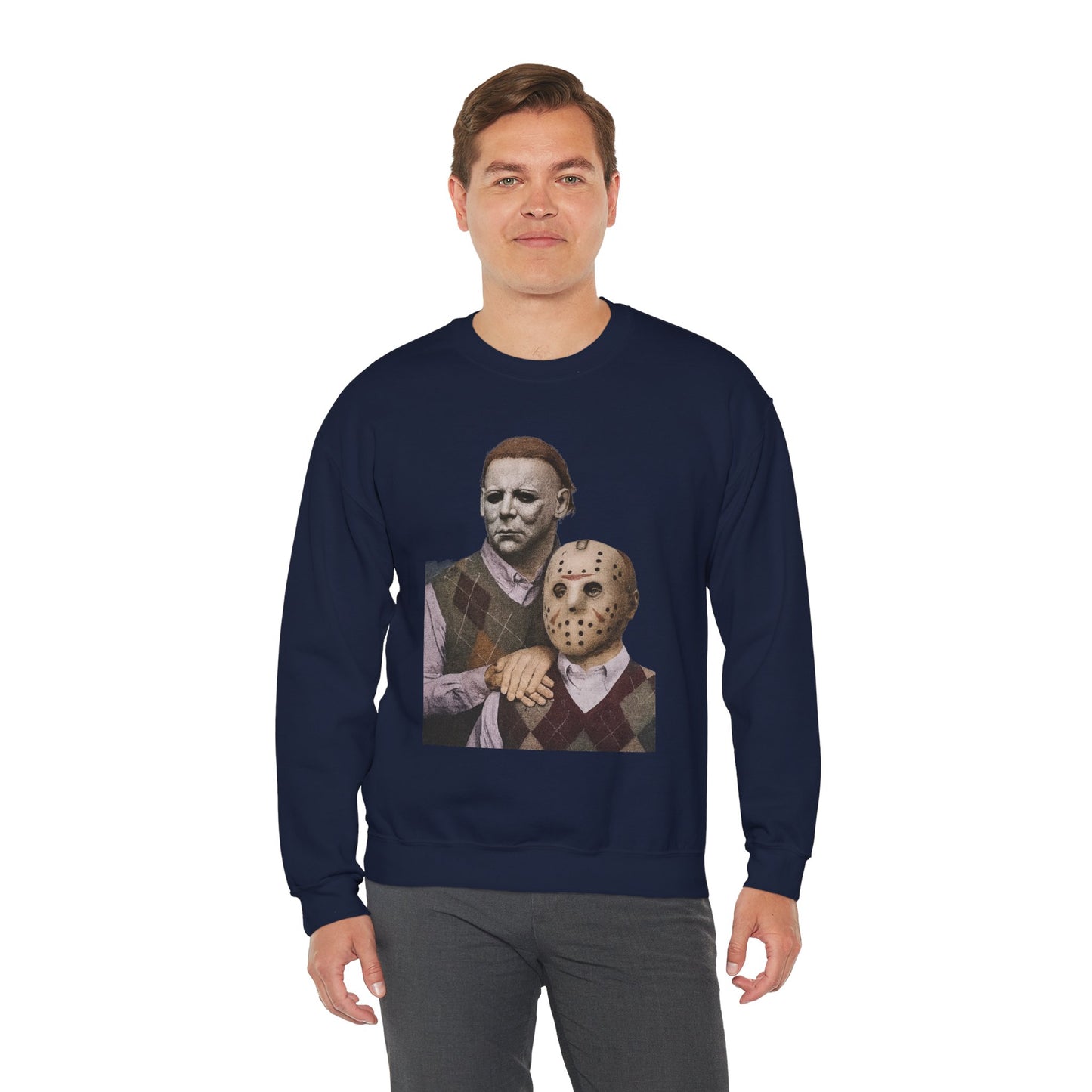 Horror Movie Sweatshirt: Scary Crewneck for Halloween, Cosplay, Horror Fans, Unisex Gift, Cozy Pullover