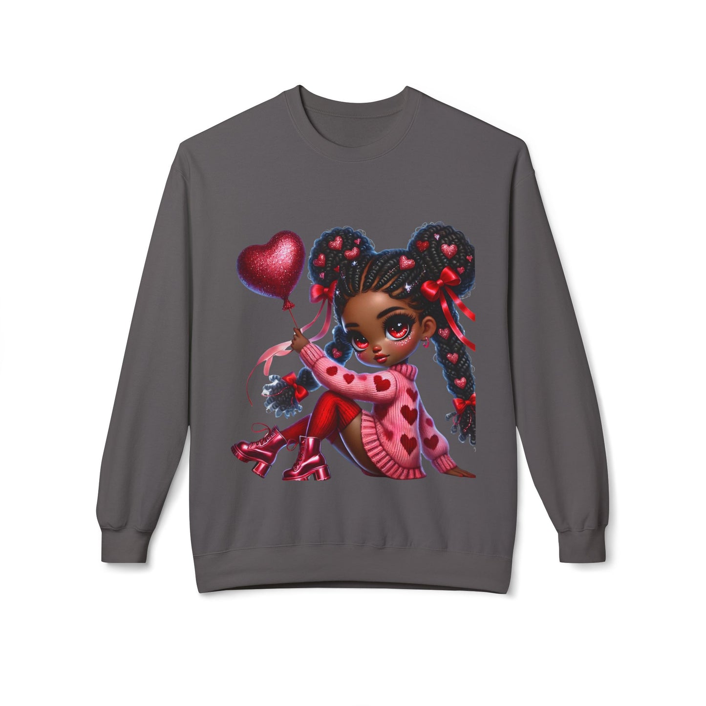 Valentines Unisex Midweight Softstyle Fleece Crewneck Sweatshirt
