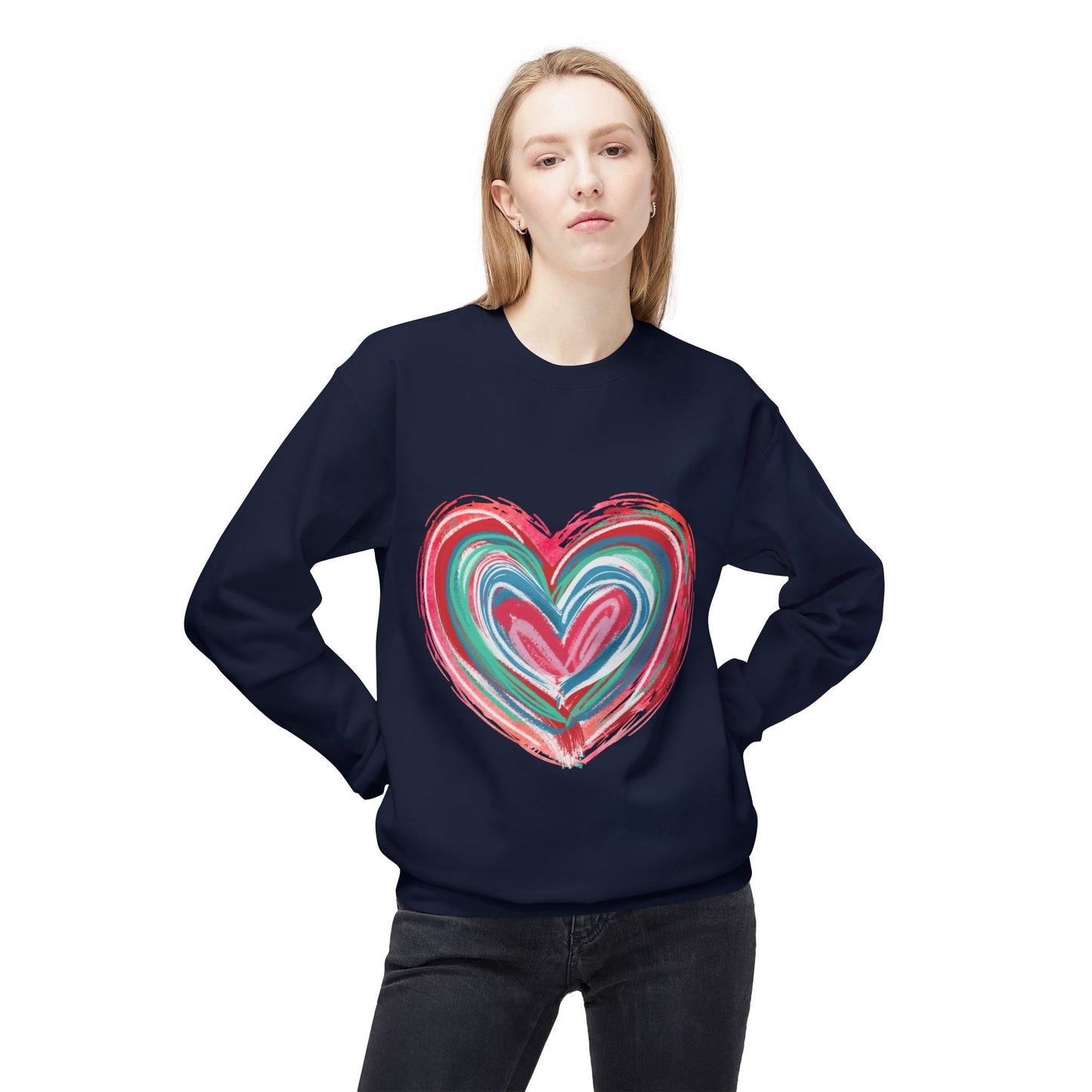 Valentines Unisex Midweight Softstyle Fleece Crewneck Sweatshirt