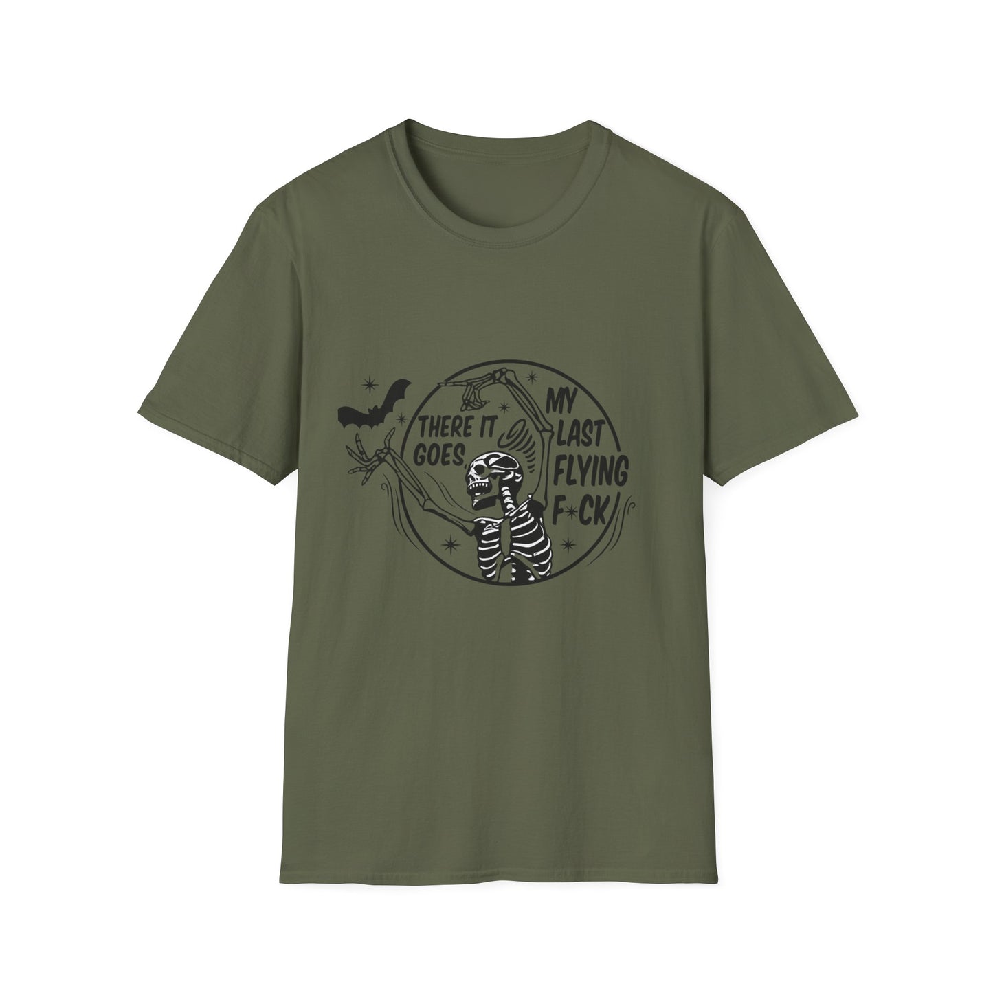 Funny Graphic Tee, There It Goes My Last Flying F*ck Shirt, Casual Wear, Gift for Friends, Relaxed Style, Humor Apparel