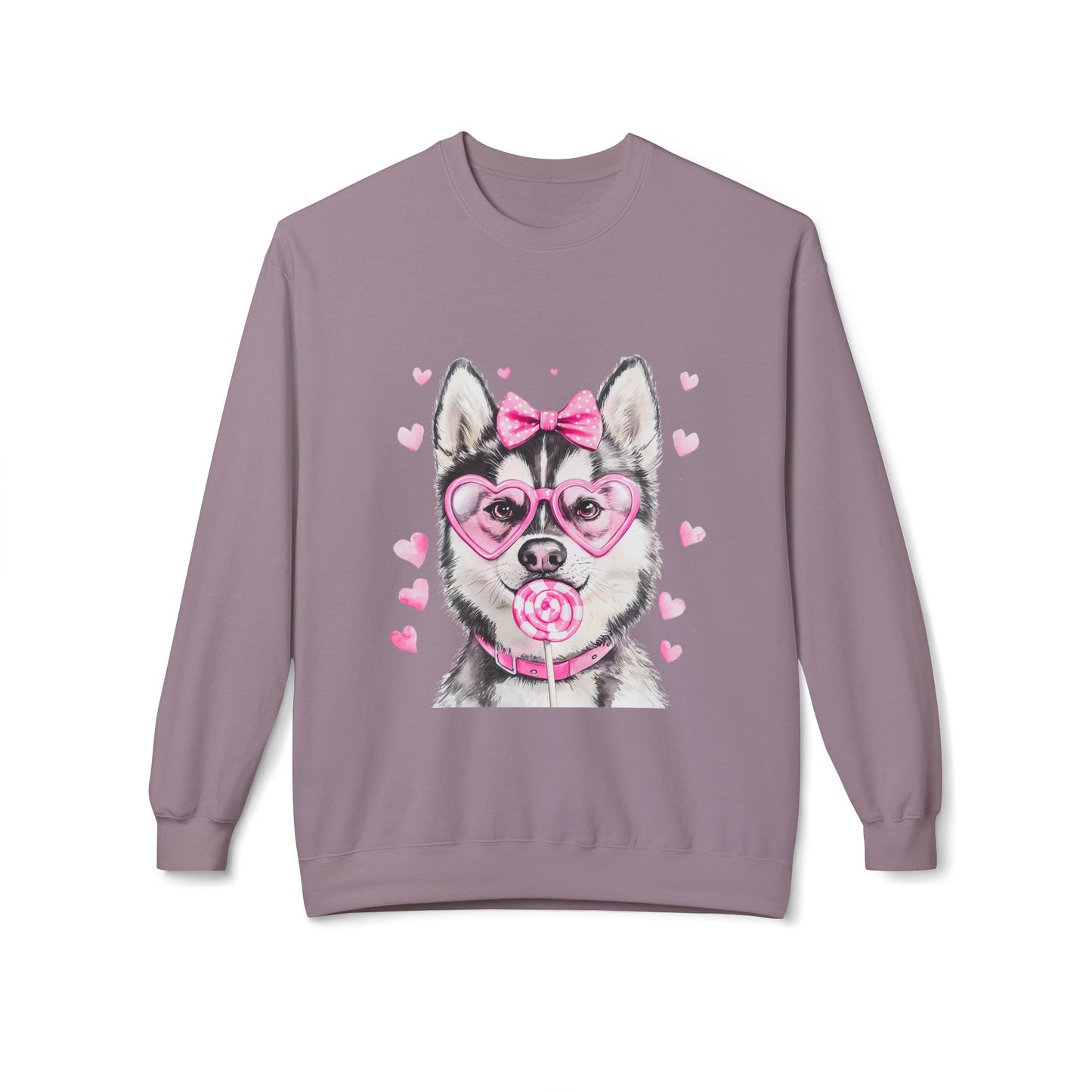 Valentines Unisex Midweight Soft style Fleece Crewneck Sweatshirt