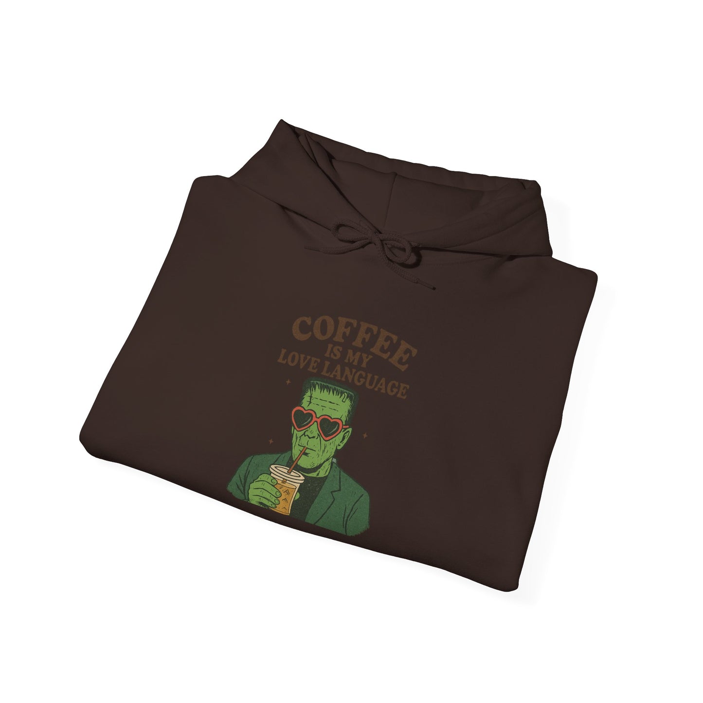 Coffee Is My Love Language Hoodie, Cozy Sweatshirt for Coffee Lovers, Gift for Him or Her, Warm Casual Wear, Perfect for Fall