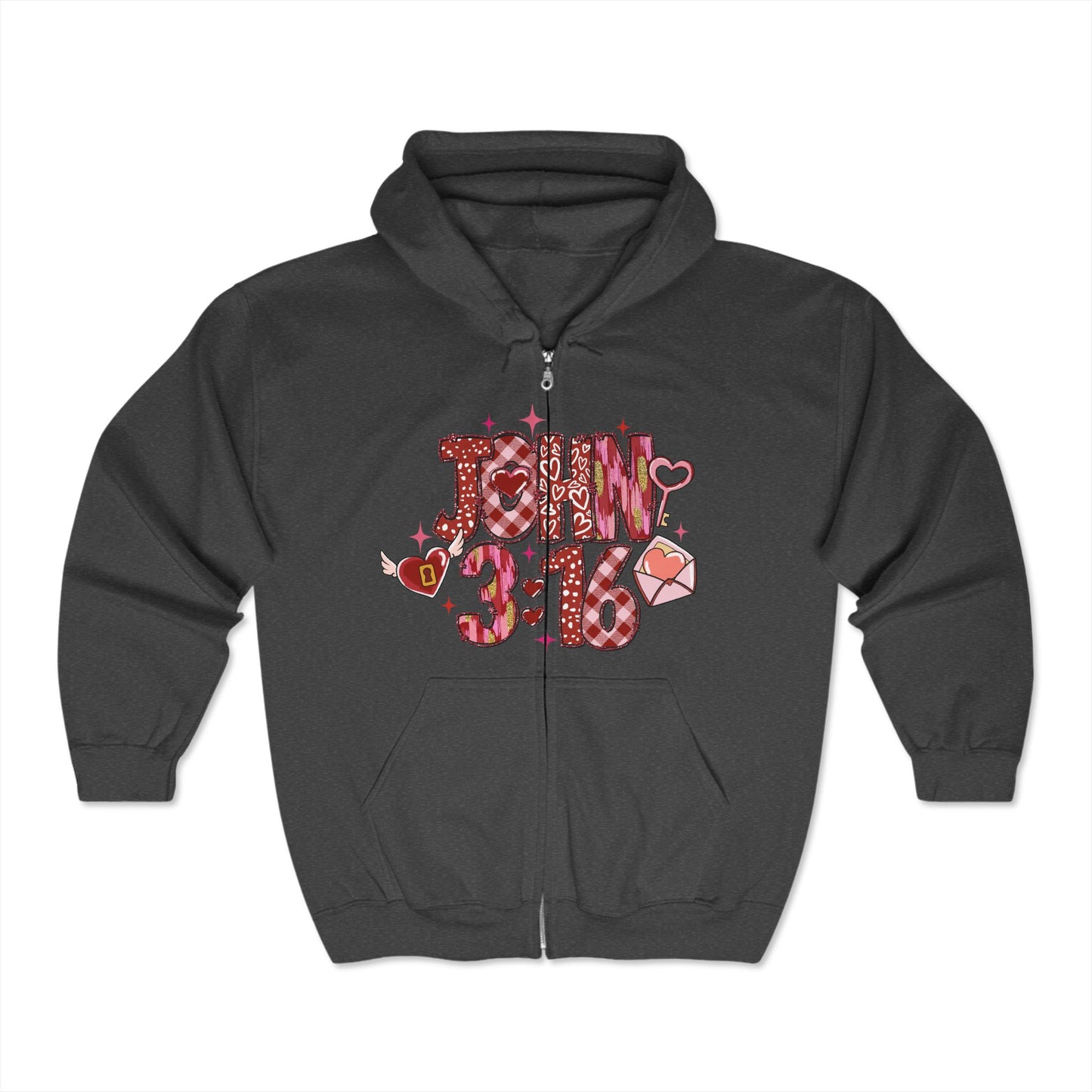 Valentines Unisex Heavy Blend™ Full Zip Hoodies