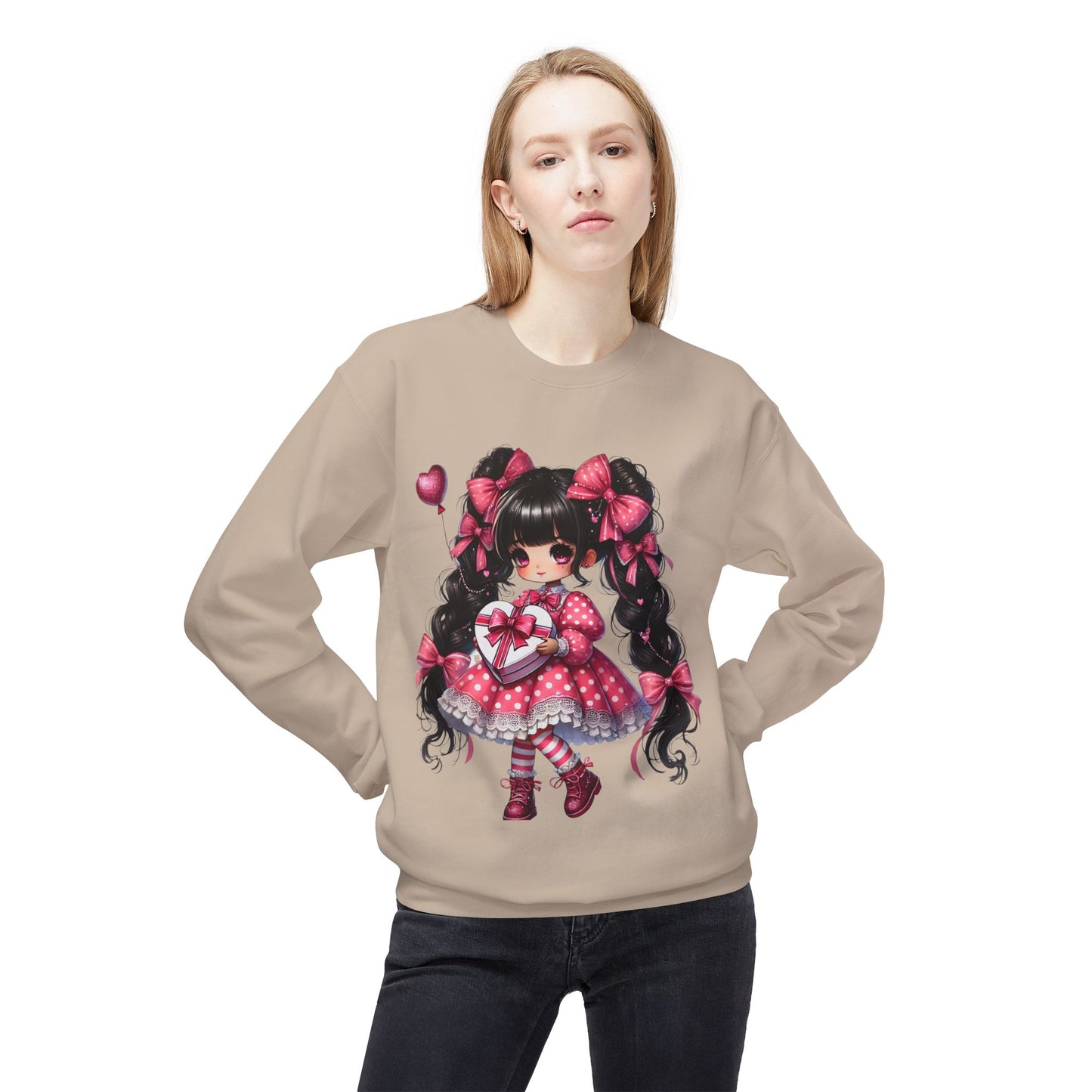 Valentines Unisex Midweight Softstyle Fleece Crewneck Sweatshirt