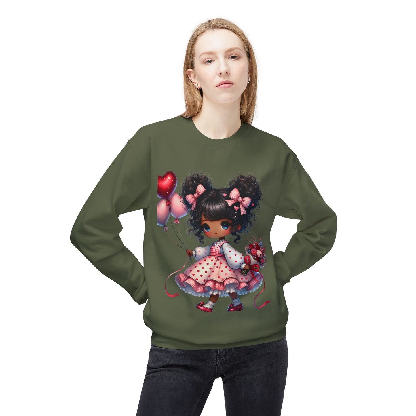 Valentines Unisex Midweight Softstyle Fleece Crewneck Sweatshirt