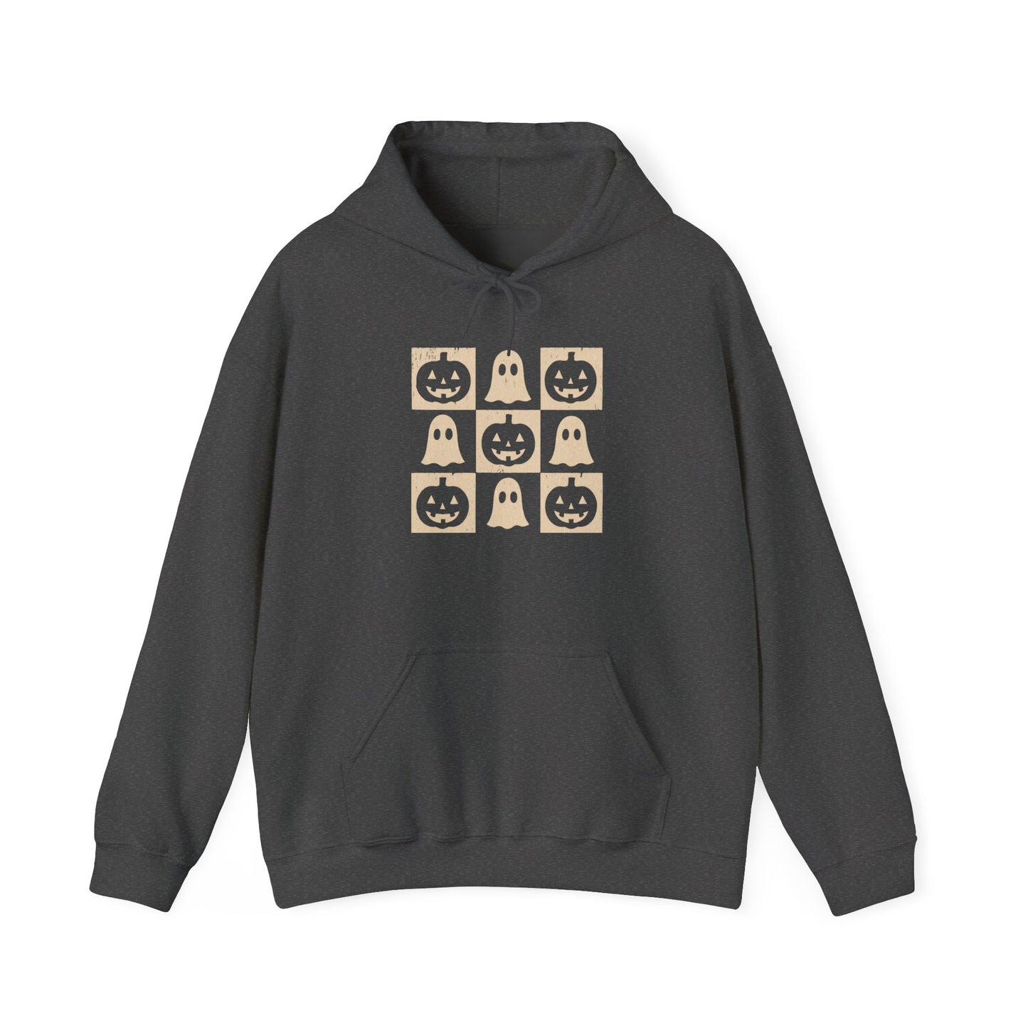 Cozy Ghost-Themed Unisex Hoodie, Perfect for Halloween, Casual Wear, Gifts for Friends, Cozy Nights, Unique Fashion