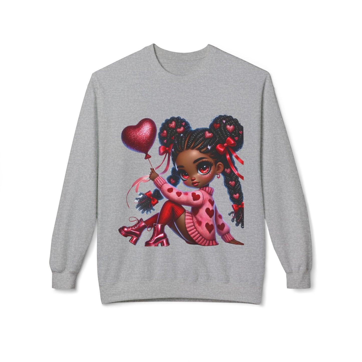 Valentines Unisex Midweight Softstyle Fleece Crewneck Sweatshirt