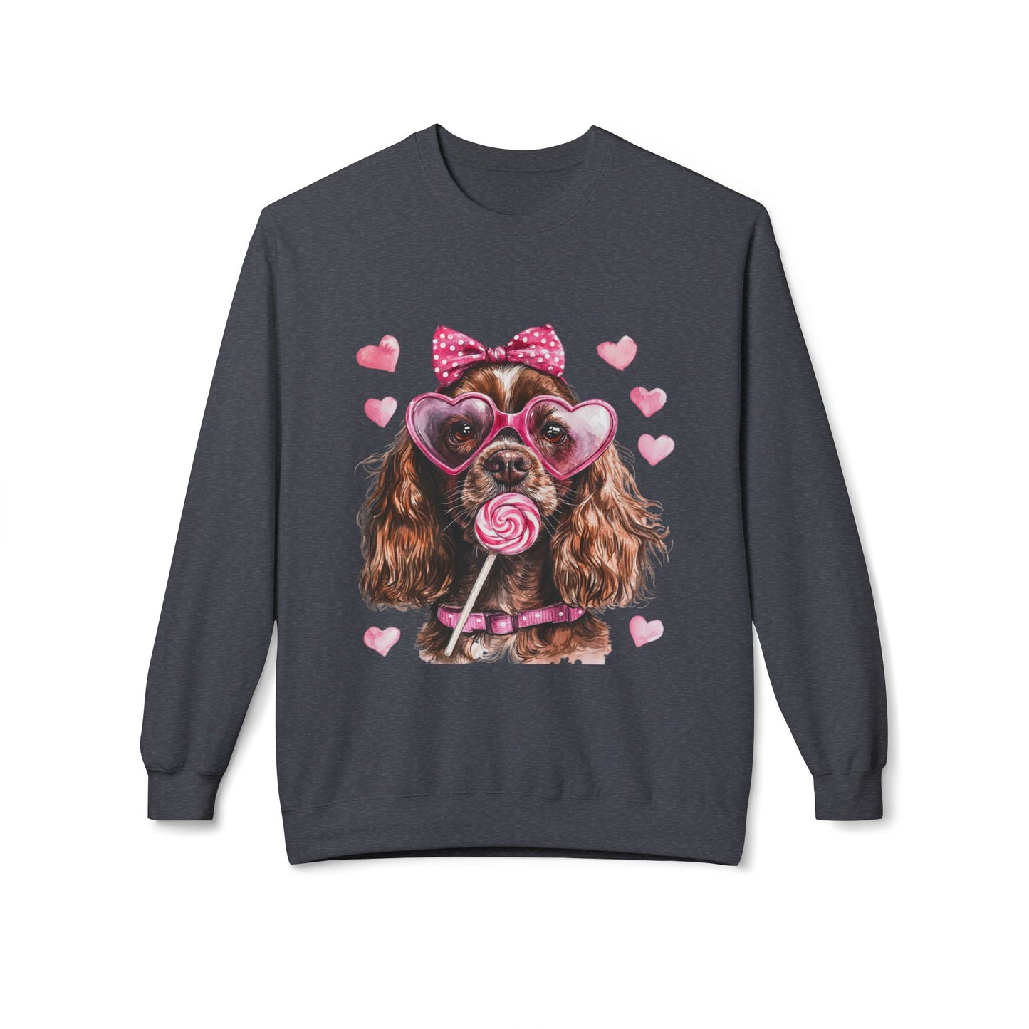 Valentines Unisex Midweight Softstyle Fleece Crewneck Sweatshirt