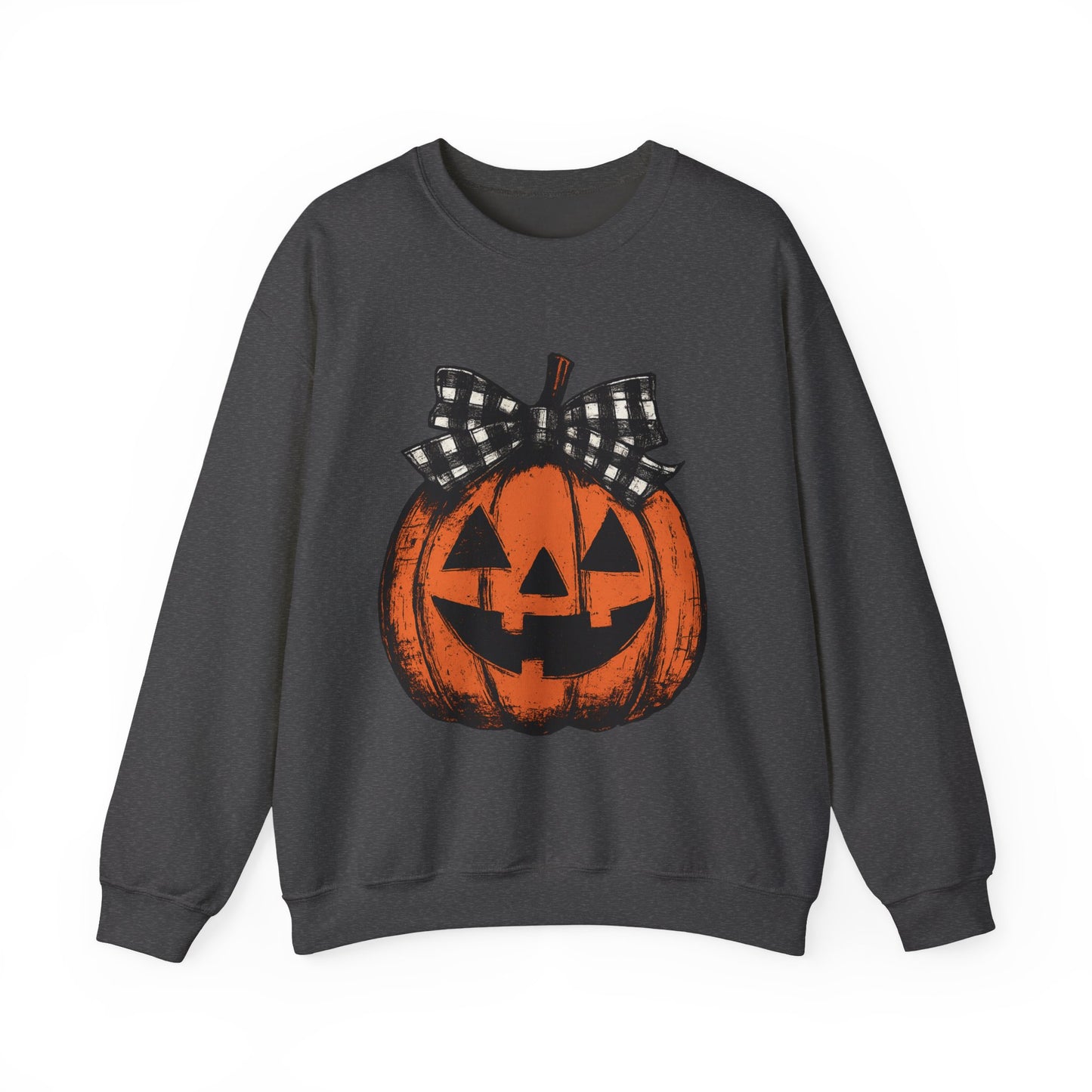 Autumn Pumpkin Crewneck Sweatshirt, Fall Fashion, Halloween Sweatshirt, Cozy Sweater, Pumpkin Patch Outfit, Unisex Clothing