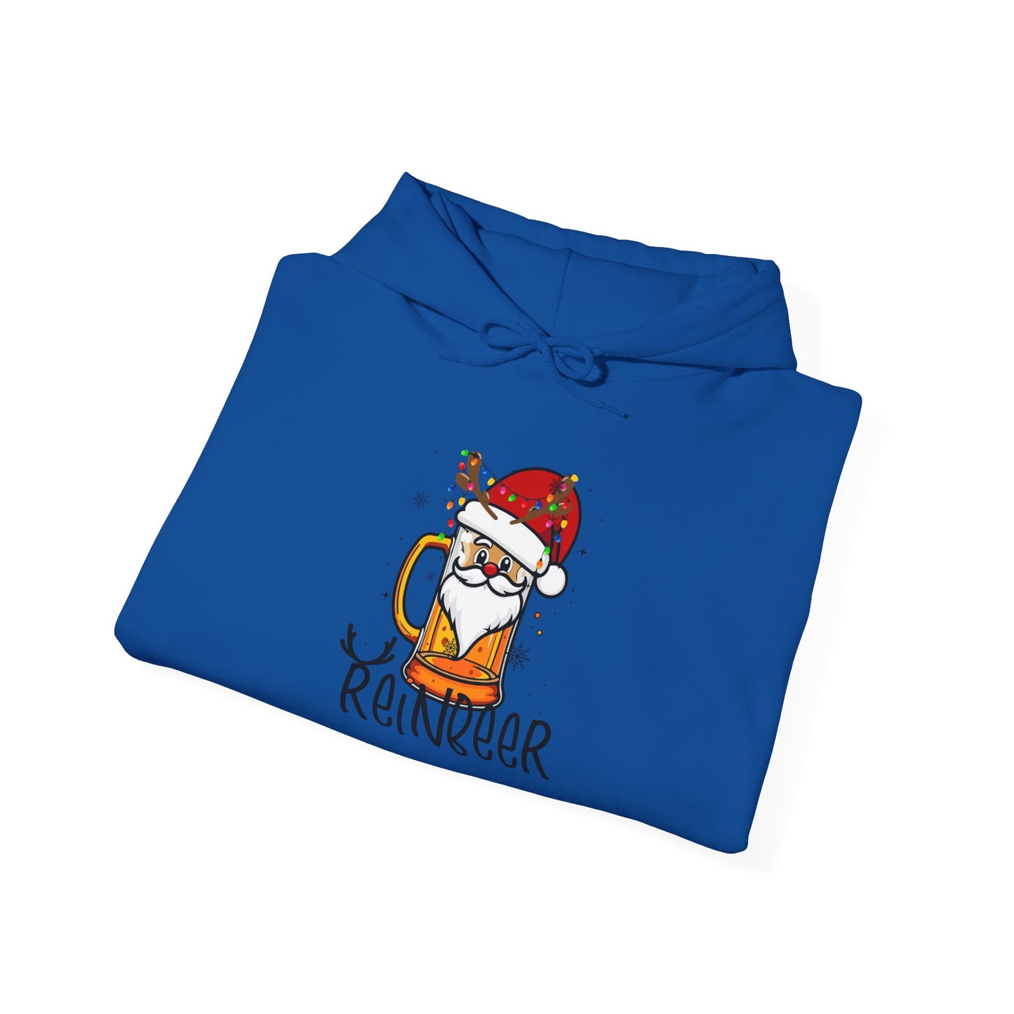 Festive Reindeer Hoodie, Christmas Hoodie, Cozy Holiday Gift, Ugly Hoodie Party, Winter Vibes Apparel
