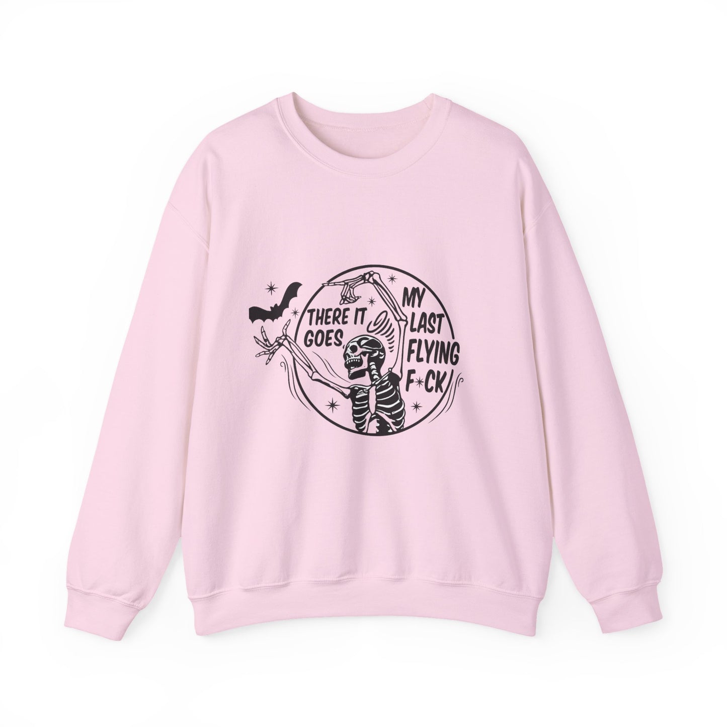 Sassy Skeleton Graphic Sweatshirt, Funny Crewneck, Unisex Humor Apparel, Perfect for Halloween, Unique Gift for Friends, Casual Wear