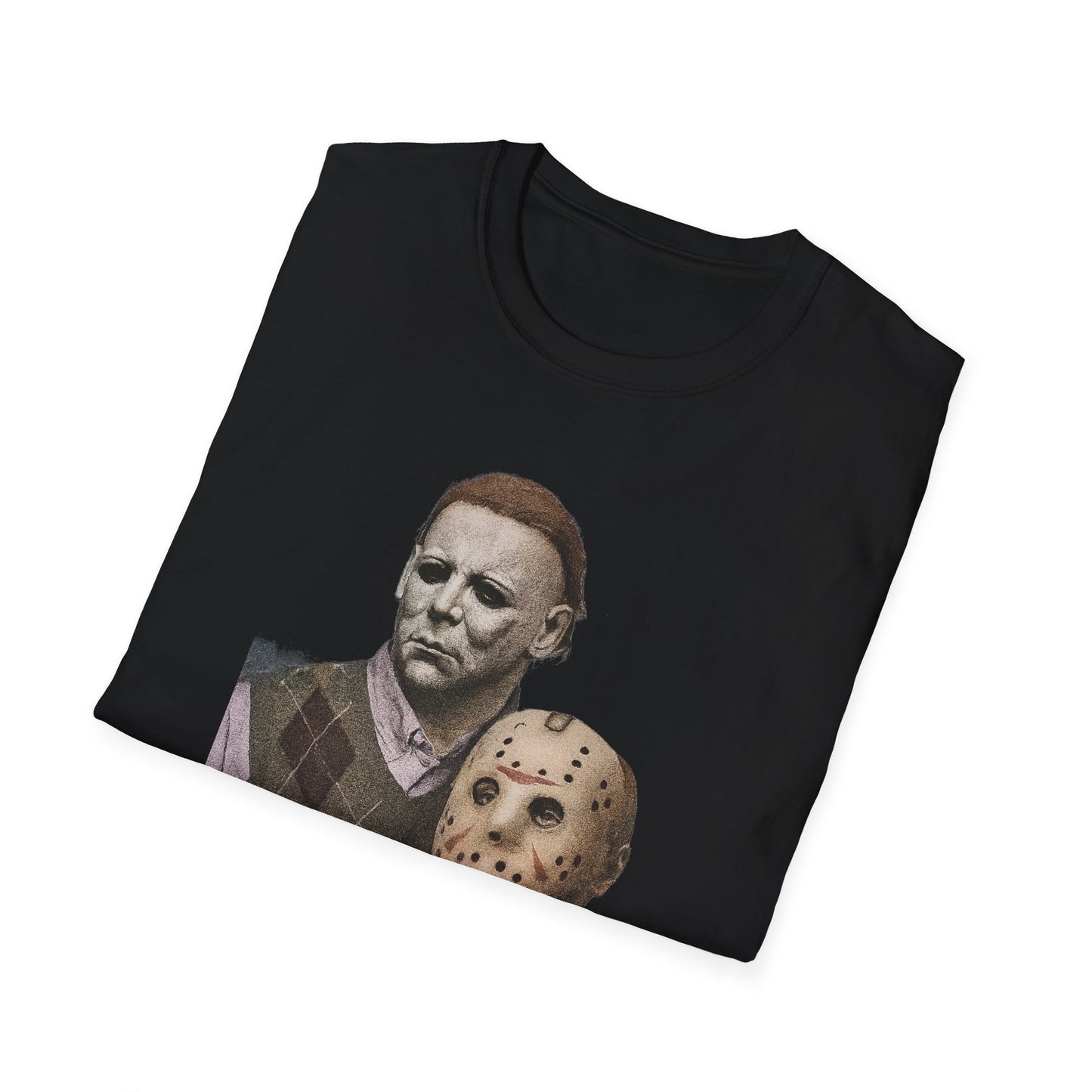 Horror Movie Character T-Shirt | Unisex Softstyle Tee, Scary Graphic Tee, Perfect for Halloween, Horror Fans, Movie Lovers
