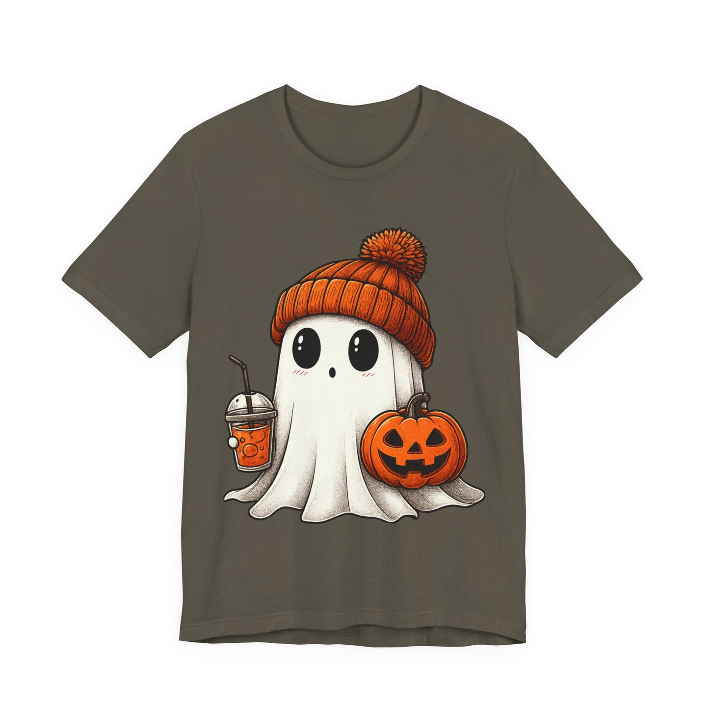 Halloween Ghost Unisex Tee, Spooky Shirt, Fall Fashion, Cute Ghost Shirt, Halloween Costume, Trick or Treat T-Shirt