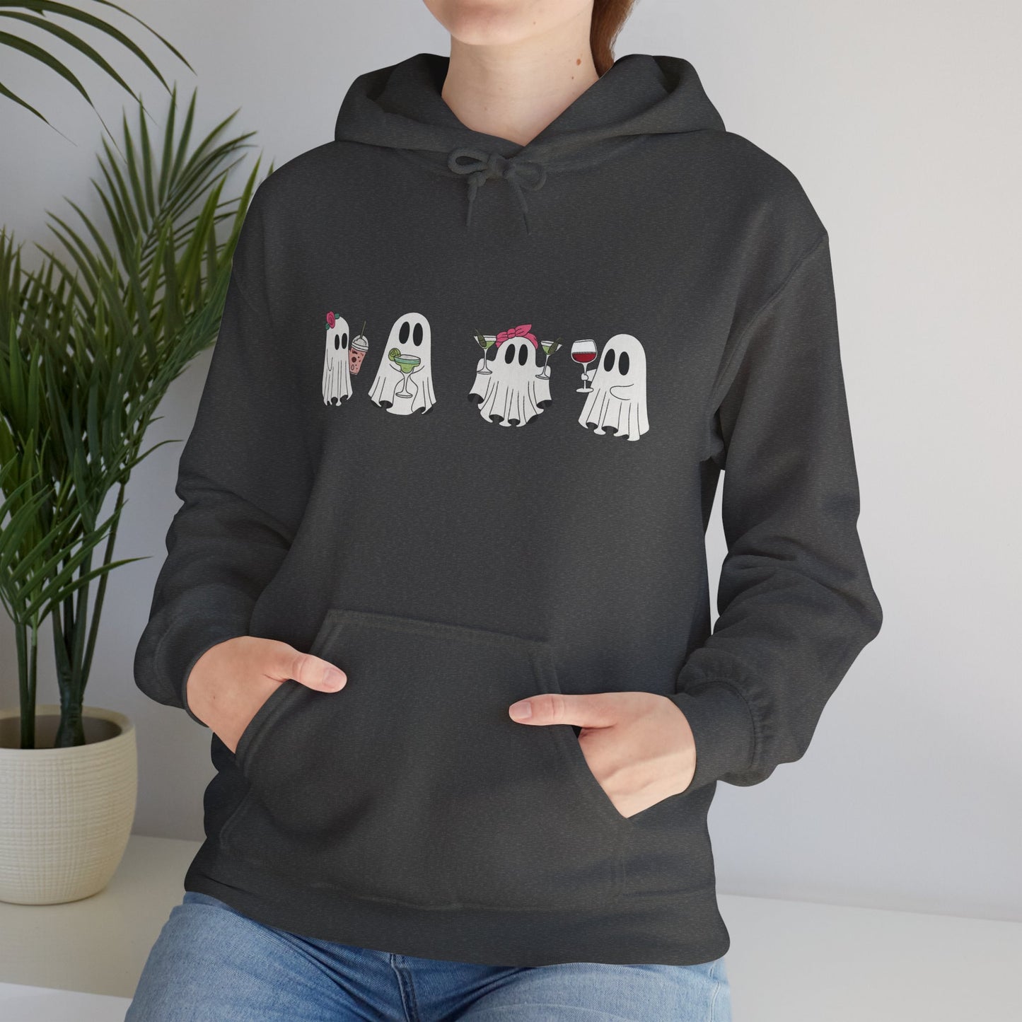 Cute Ghosts Unisex Hoodie - Cozy Halloween Hoodie, Fall Apparel, Gift for Ghost Lovers, Casual Wear, Spooky Season