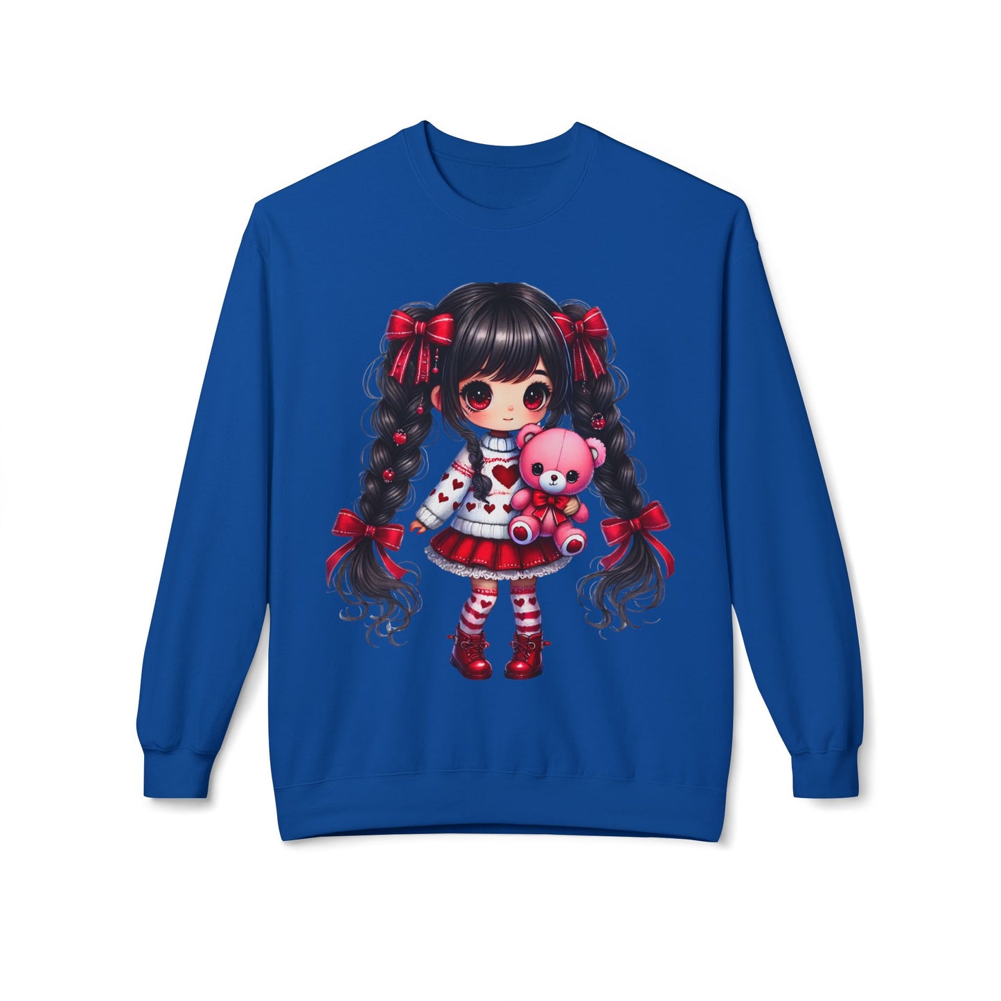 Valentines Unisex Midweight Softstyle Fleece Crewneck Sweatshirt