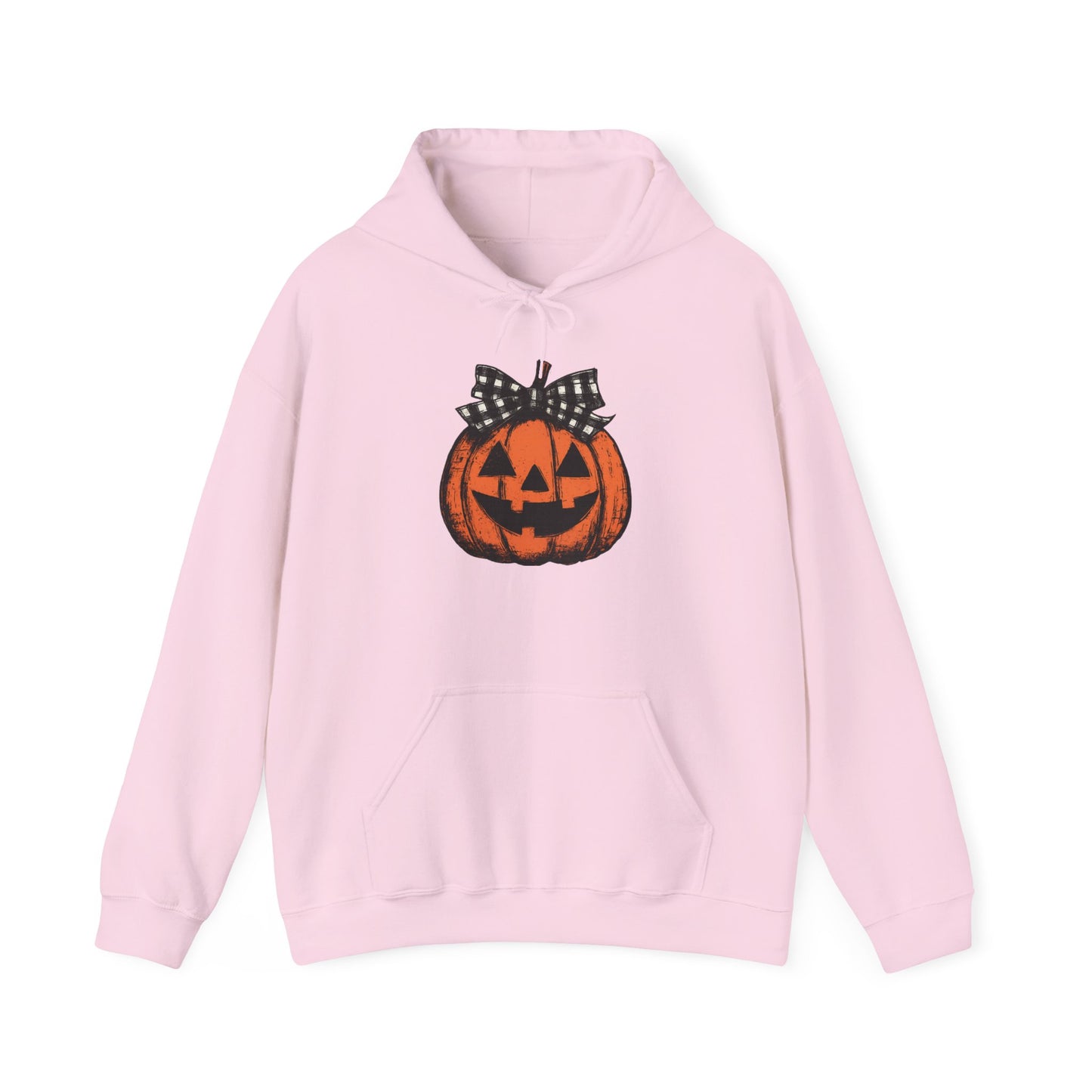 Halloween Pumpkin Hoodie with Bow, Cozy Fall Hoodie, Unisex Hoodie, Autumn Fashion, Halloween Costume, Pumpkin Spice