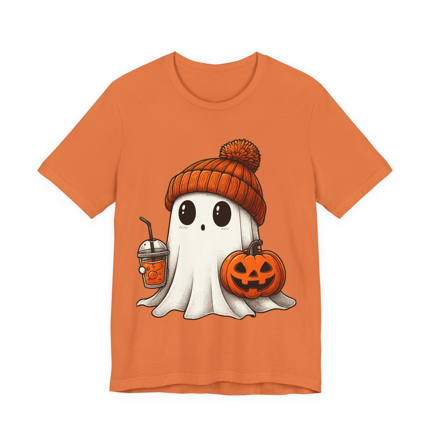 Halloween Ghost Unisex Tee, Spooky Shirt, Fall Fashion, Cute Ghost Shirt, Halloween Costume, Trick or Treat T-Shirt