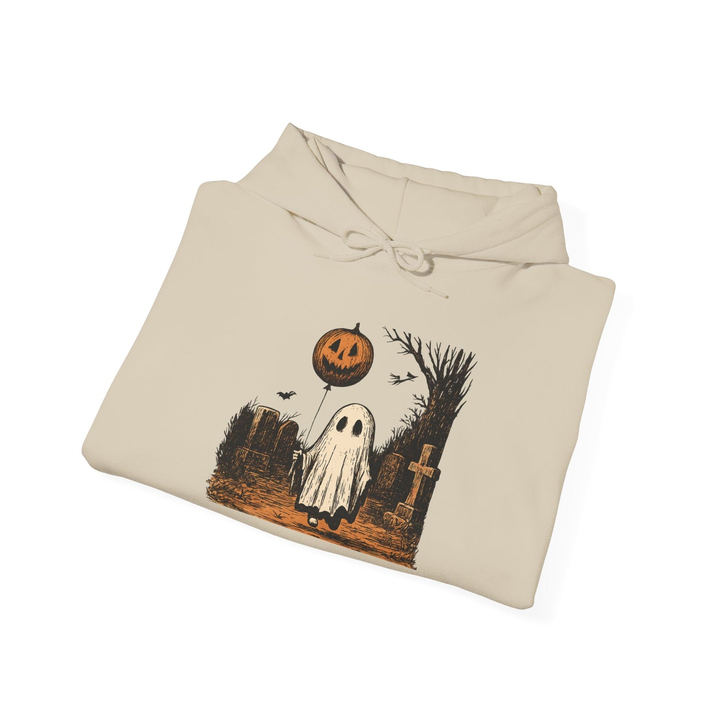 Halloween Ghost Hoodie, Cozy Unisex Hoodie, Spooky Season Apparel, Fall Fashion, Trick or Treat Gift