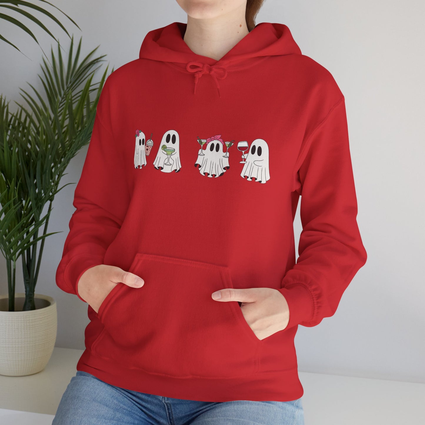 Cute Ghosts Unisex Hoodie - Cozy Halloween Hoodie, Fall Apparel, Gift for Ghost Lovers, Casual Wear, Spooky Season