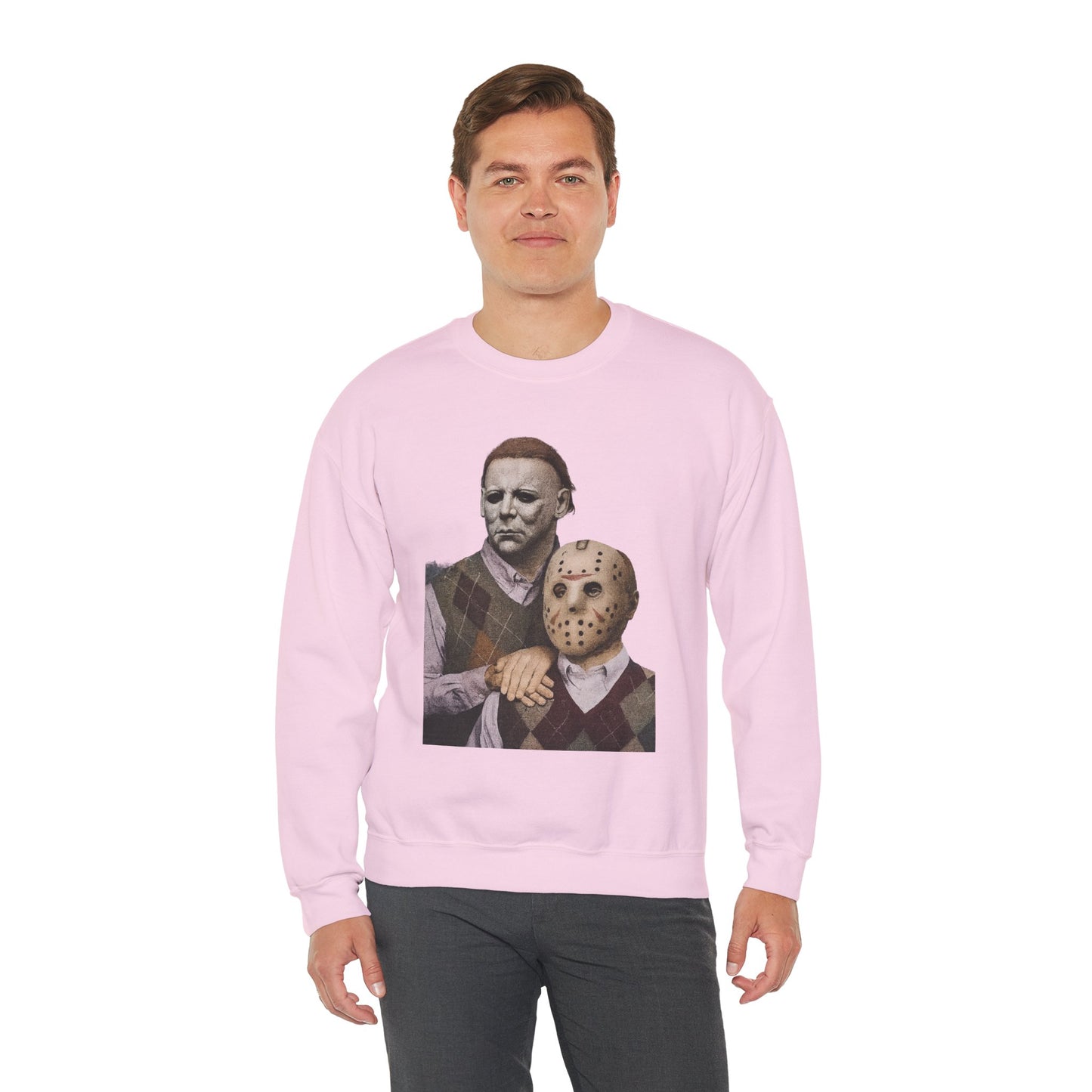 Horror Movie Sweatshirt: Scary Crewneck for Halloween, Cosplay, Horror Fans, Unisex Gift, Cozy Pullover