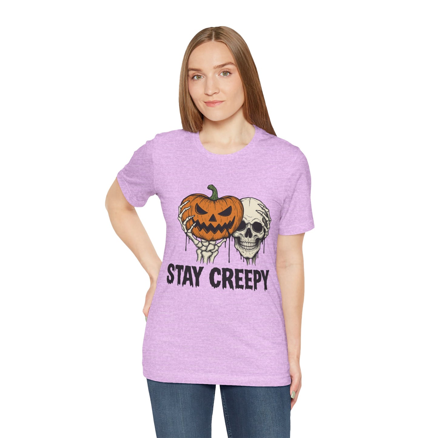 Halloween Graphic Tee - Stay Creepy Unisex Shirt, Fall Fashion, Spooky Halloween Apparel, Casual Wear, Gift for Halloween Lovers