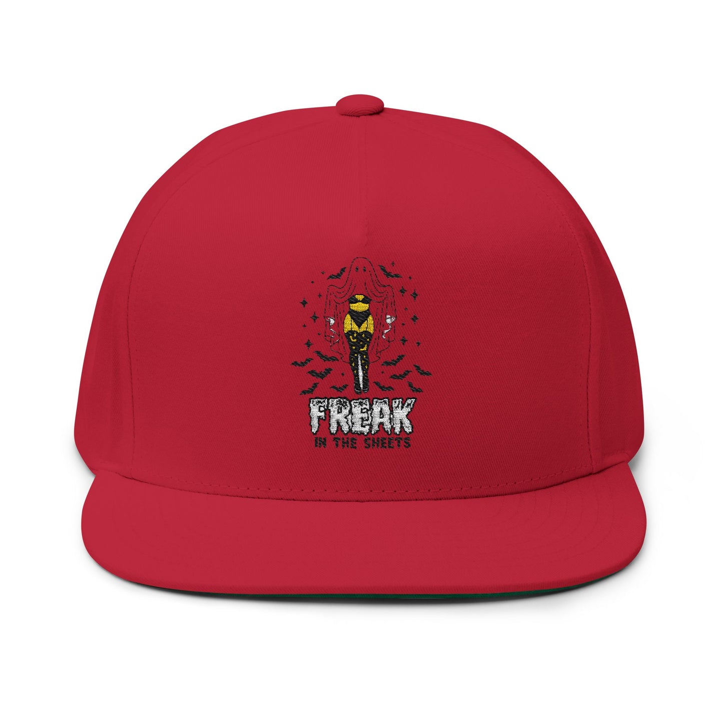 Freak Flat Bill Cap, Trendy Baseball Hat, Fashionable Snapback, Unique Gift for Him/Her, Comfortable Everyday Wear