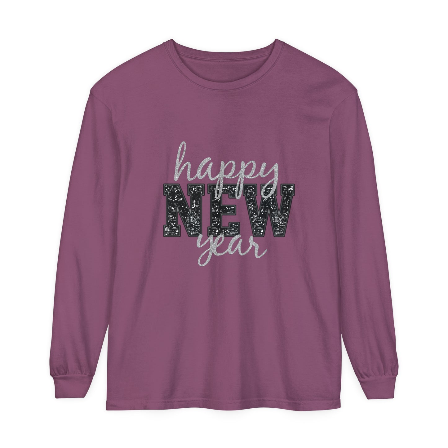 New Year Unisex Garment-dyed Long Sleeve T-Shirt